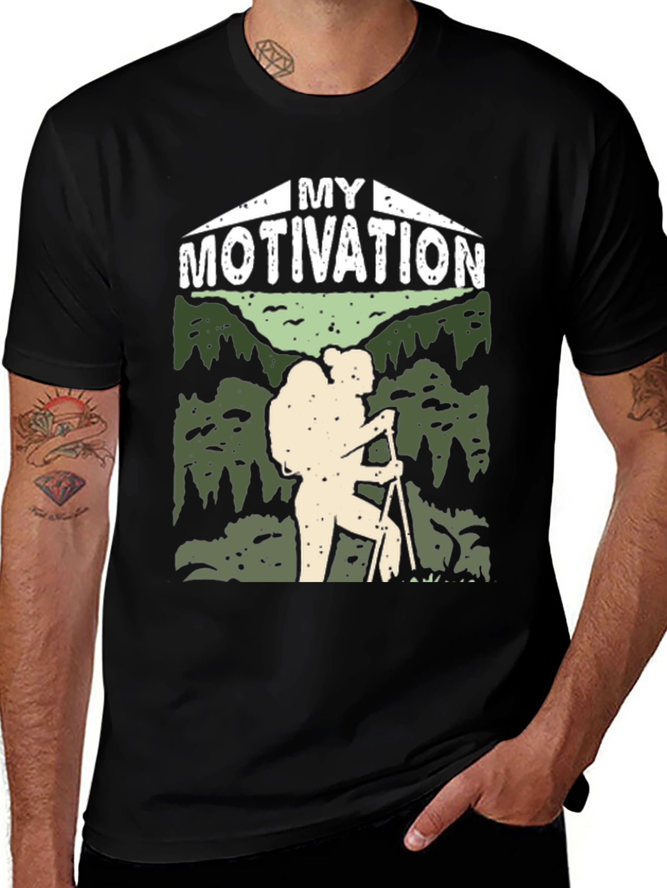 Variant 11 of Motivation Hiking T-Shirt - Outdoor Adventure