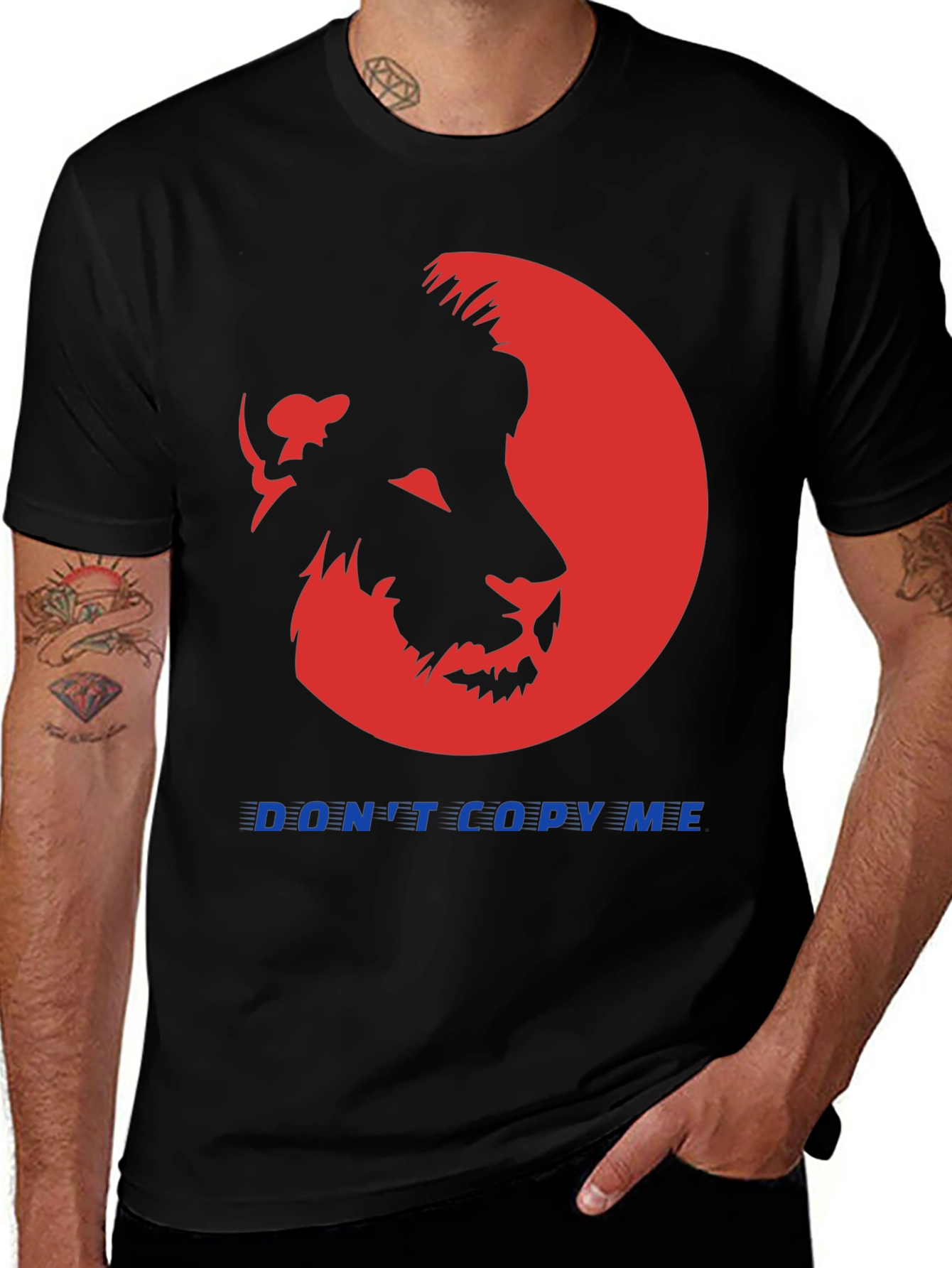 Variant 28 of Bold Lion Graphic T-Shirt - Don't Copy Me!