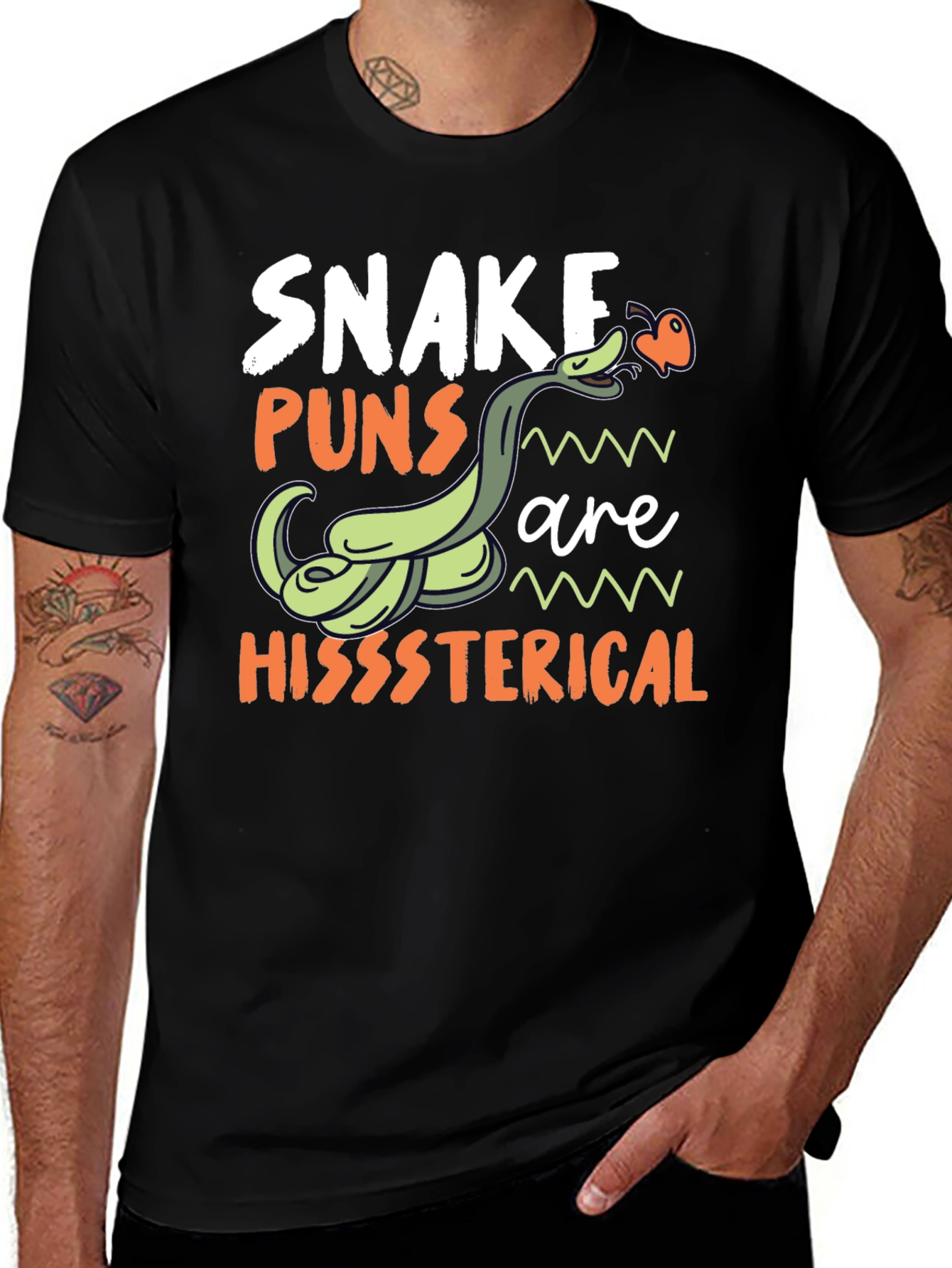 Variant 22 of Snake Puns Are Hisssterical T-Shirt