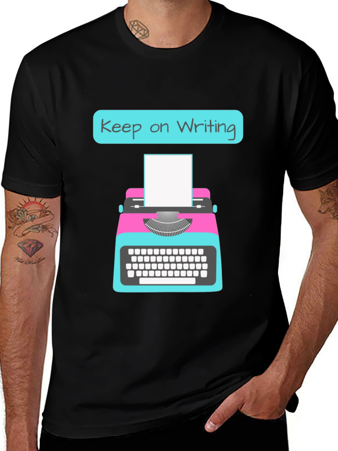 Variant 21 of Keep on Writing T-Shirt - Novelty Writer Gift