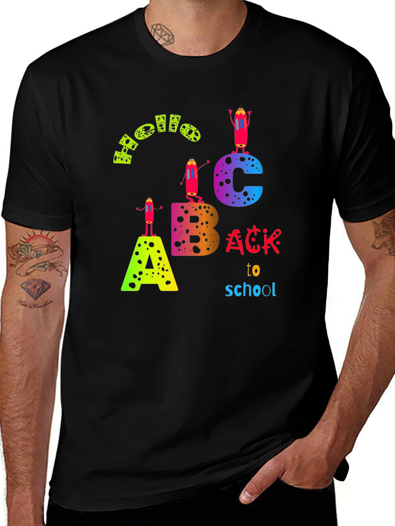 Variant 30 of Back to School ABC T-Shirt