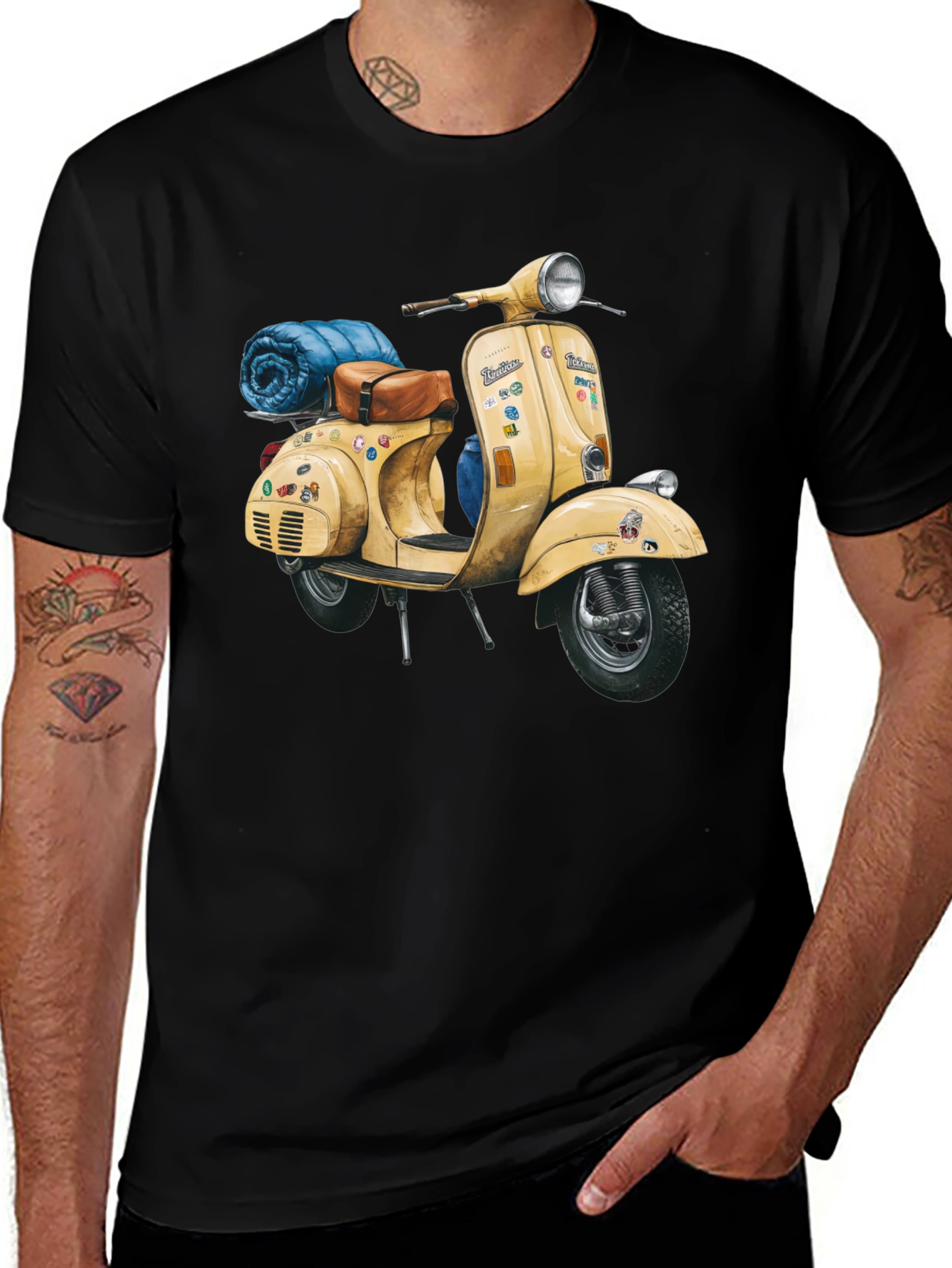 Variant 30 of Vintage Scooter Graphic Tee - Adventure Ready Style