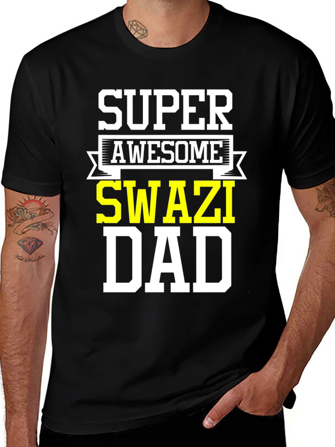 Super Awesome Swazi Dad T-Shirt