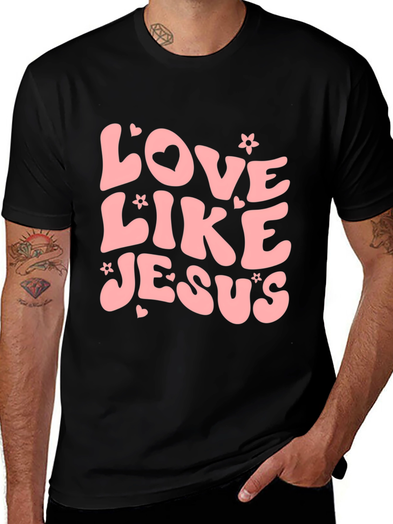 Love Like Jesus T-Shirt - Retro Christian Tee