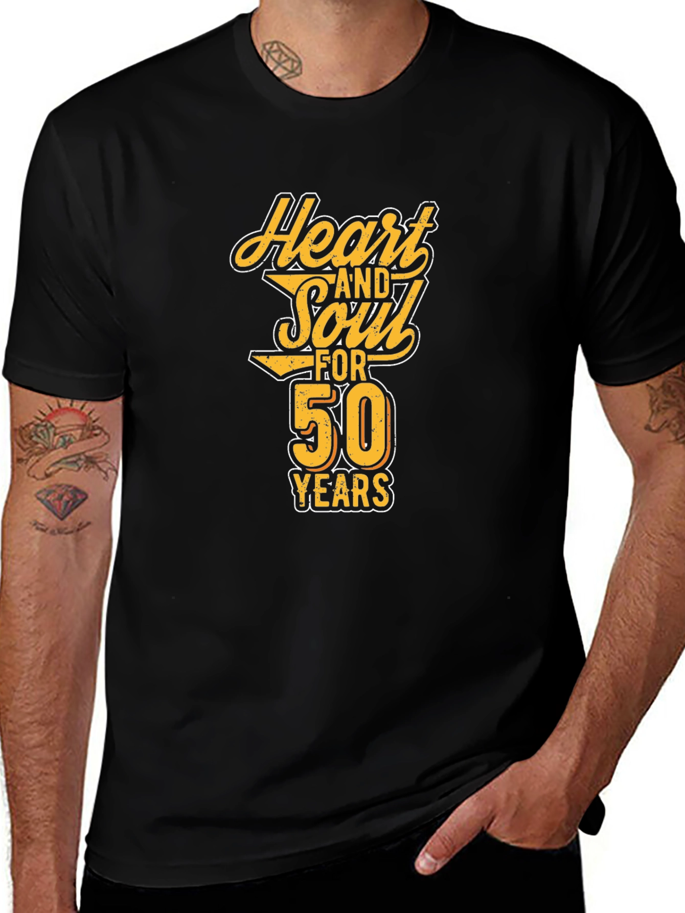Variant 6 of Heart and Soul 50 Years Black Graphic Tee