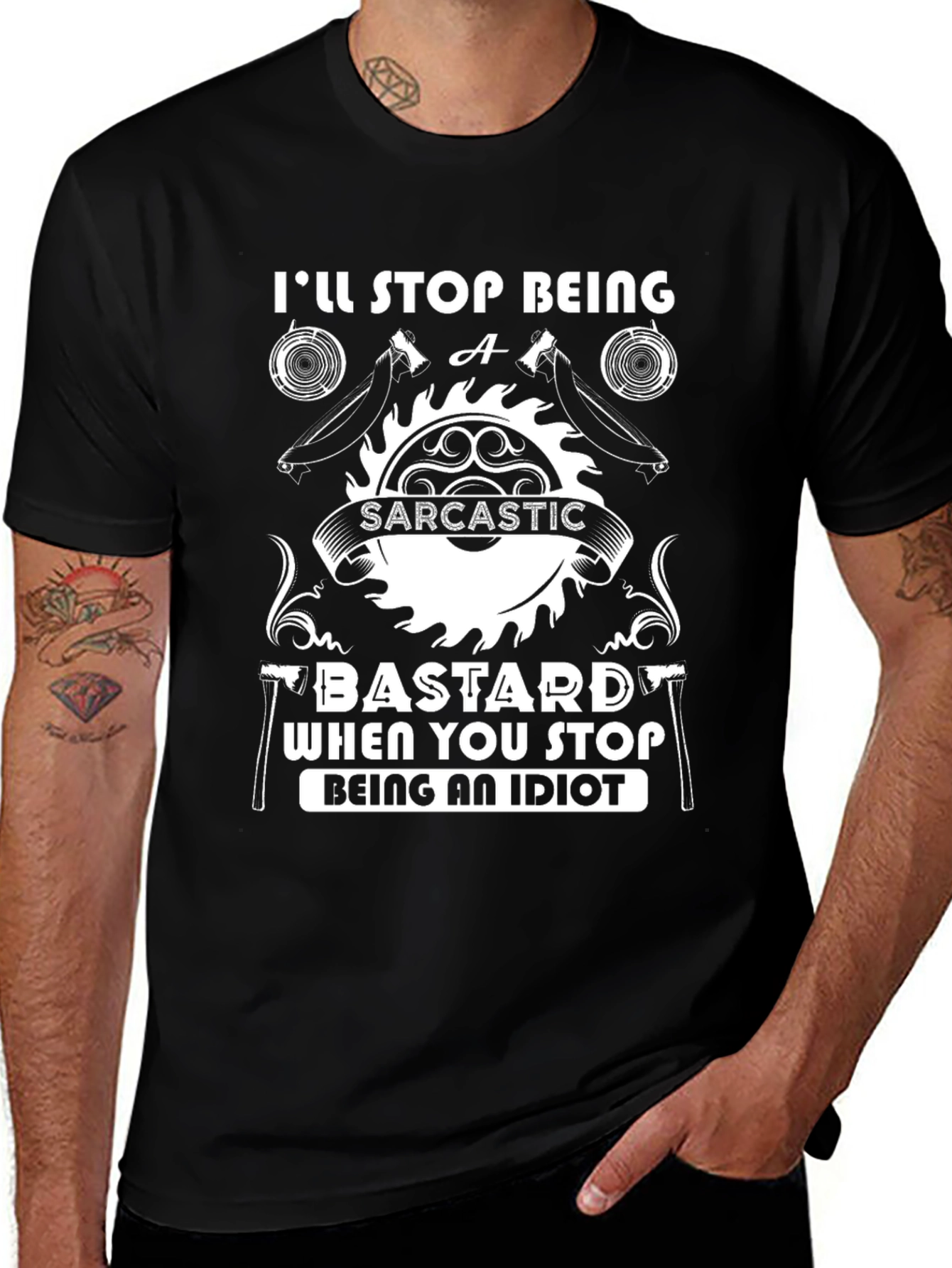 Variant 28 of Sarcastic Bastard Funny Graphic T-Shirt