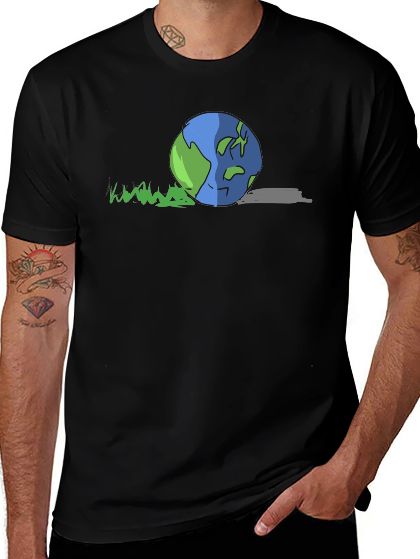 Earth Day Cartoon Graphic Tee