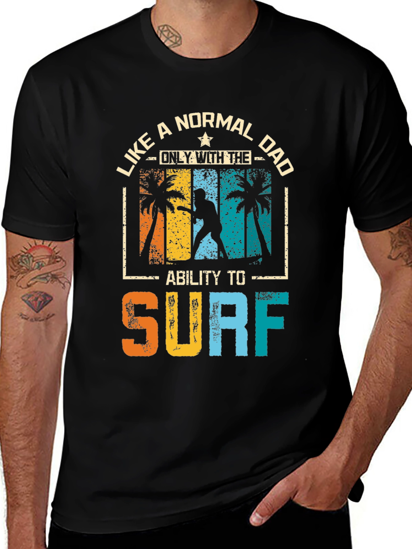 Variant 26 of Surfing Dad Graphic Tee