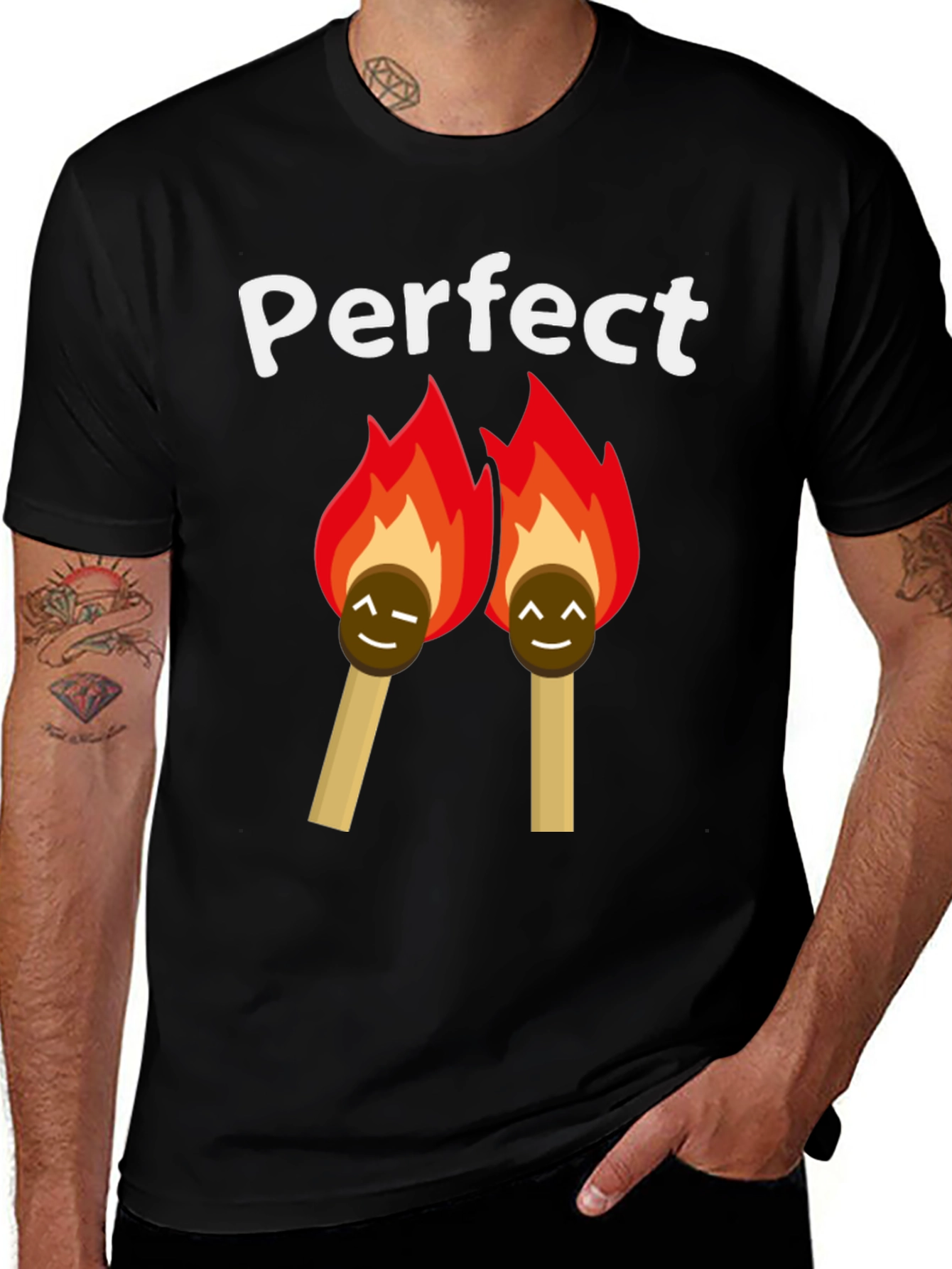 Variant 3 of Perfect Match T-Shirt - Lit Love Humor