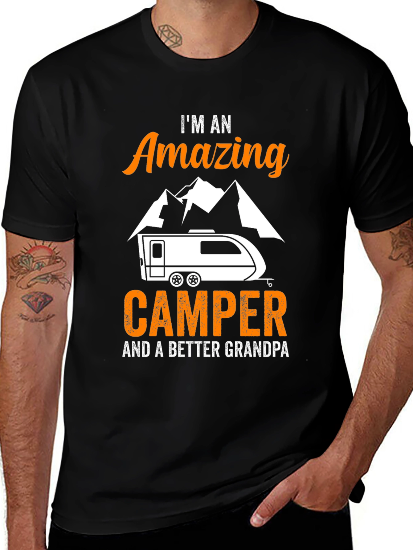 Variant 20 of Amazing Camper Grandpa Graphic Tee