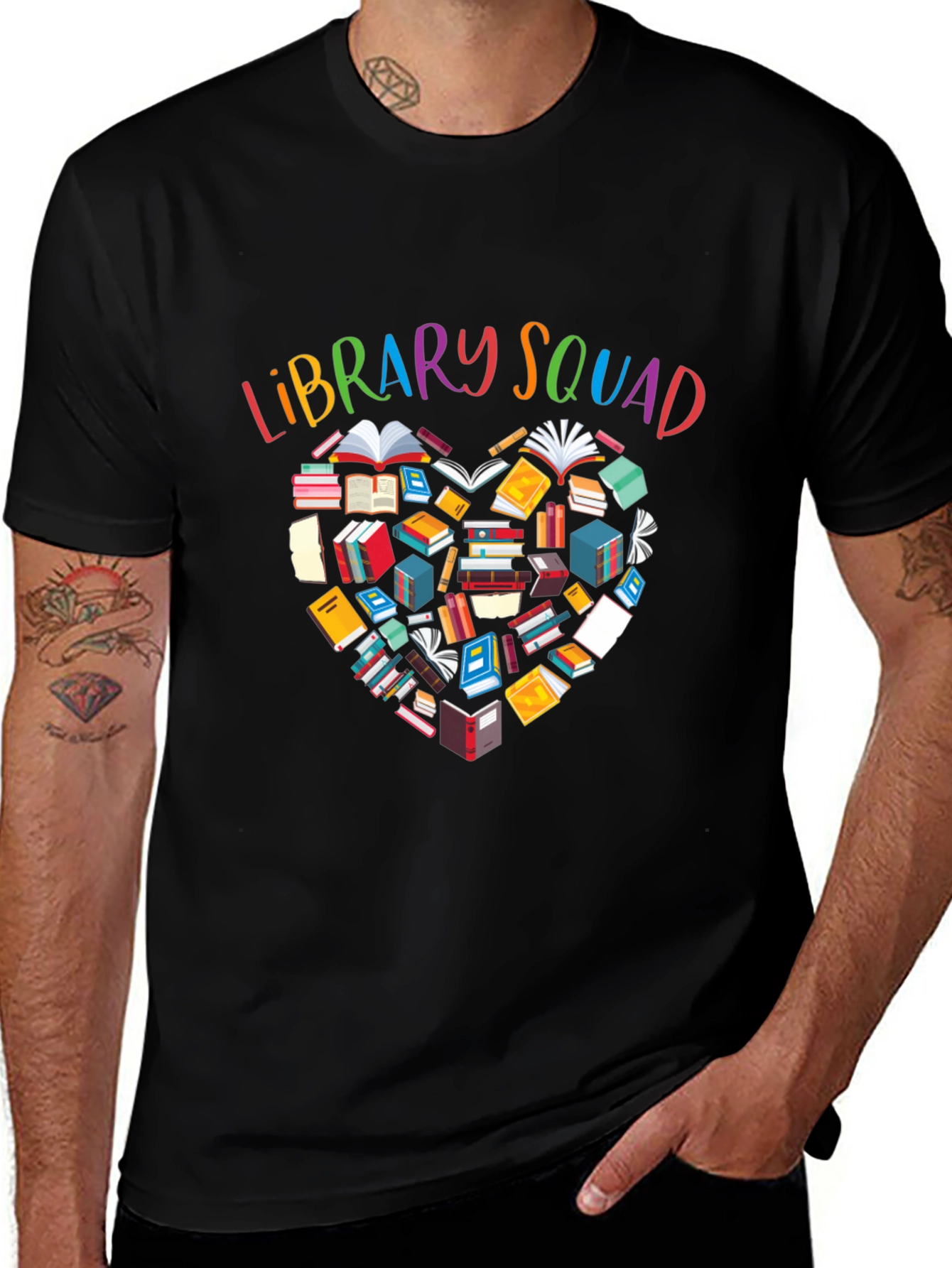 Variant 22 of Library Squad T-Shirt - Book Lover Apparel