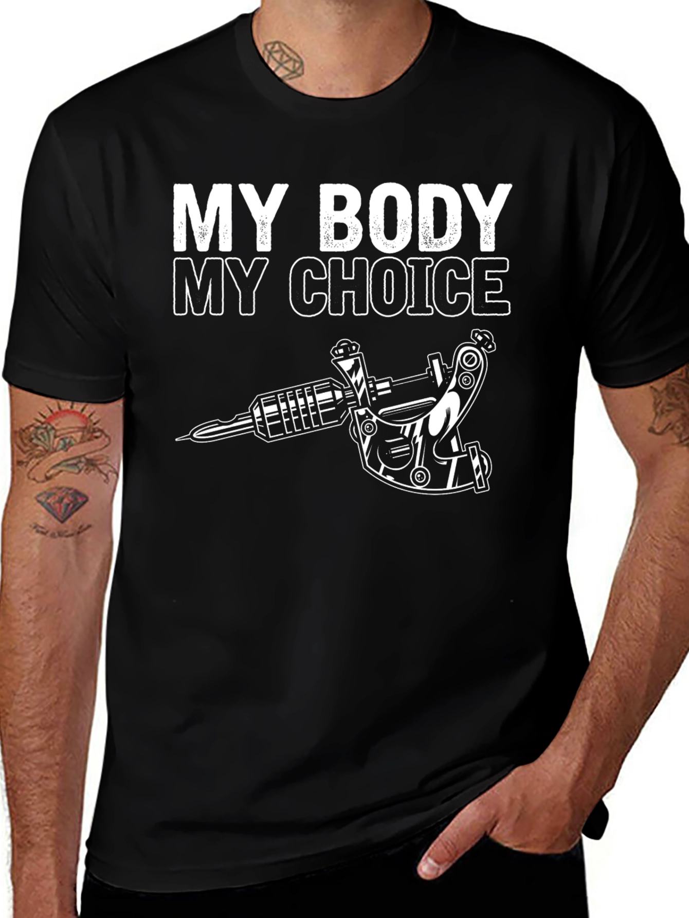 My Body My Choice Tattoo Artist Black T-Shirt