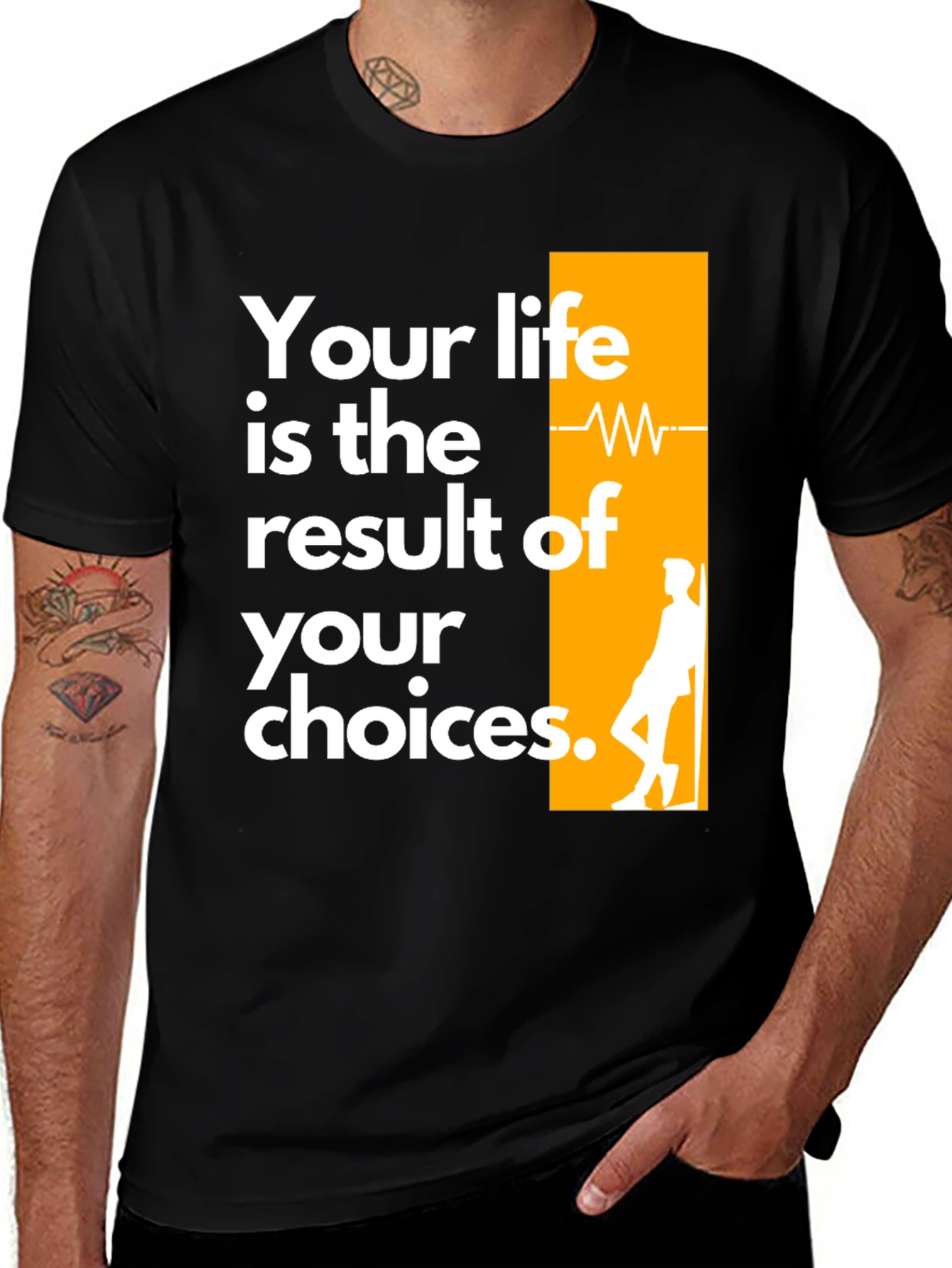 Variant 6 of Inspirational Graphic Tee - Your Life, Your Choices T-Shirt