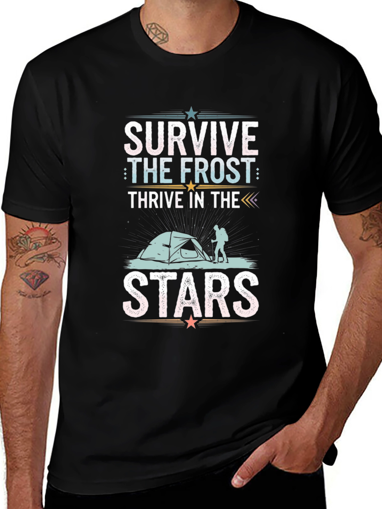 Variant 20 of Survive The Frost Stars Graphic T-Shirt