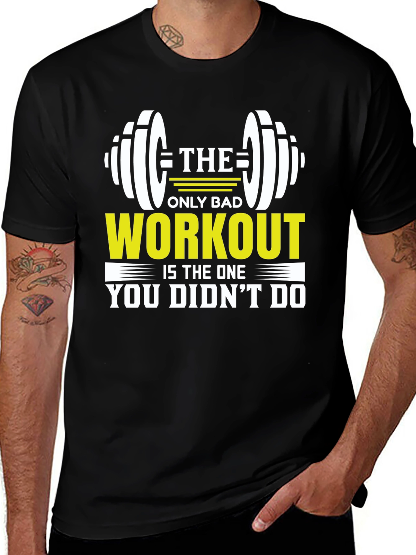 Variant 12 of Workout Motivation T-Shirt - Gym Fitness Apparel