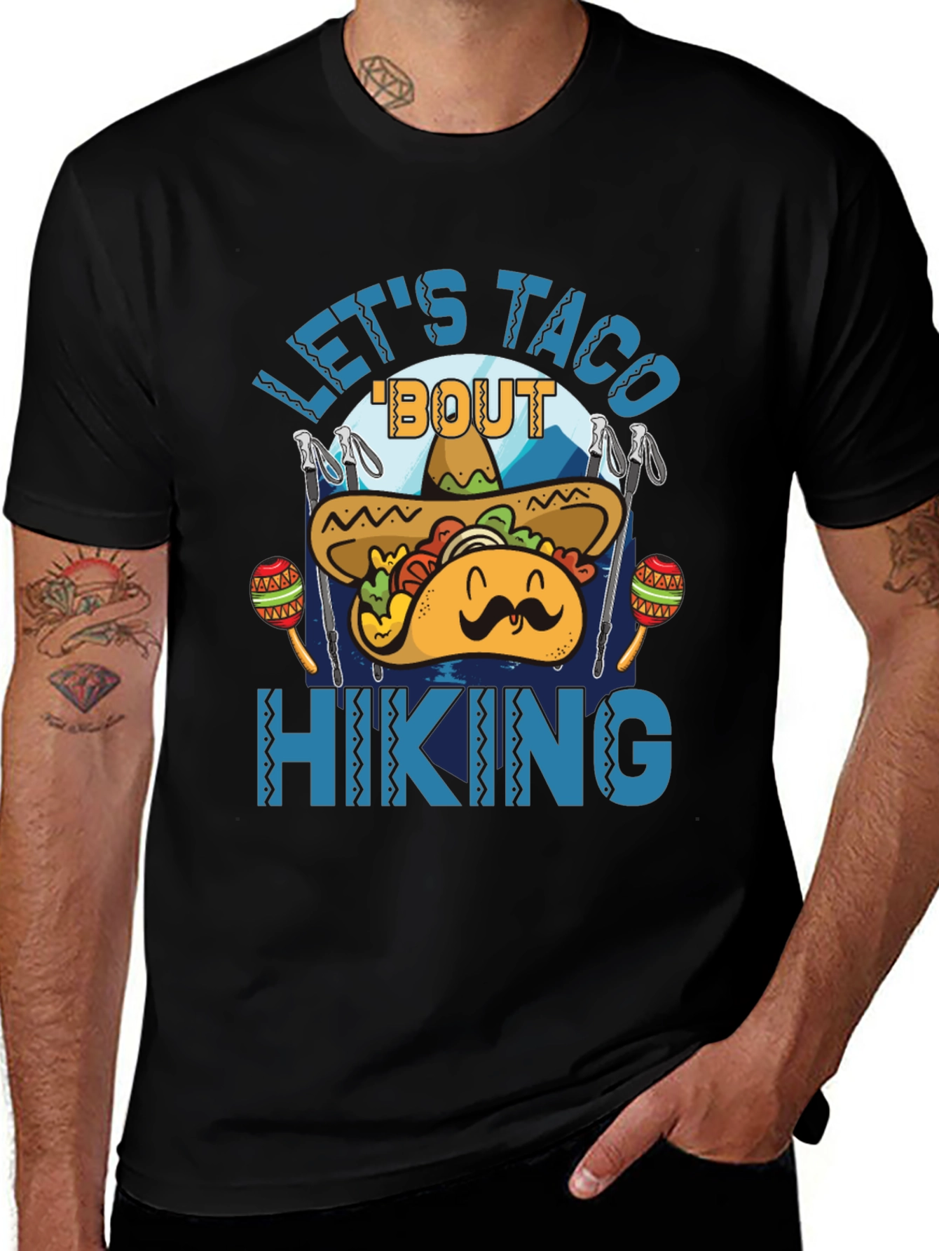 Variant 12 of Let's Taco 'Bout Hiking Graphic Tee