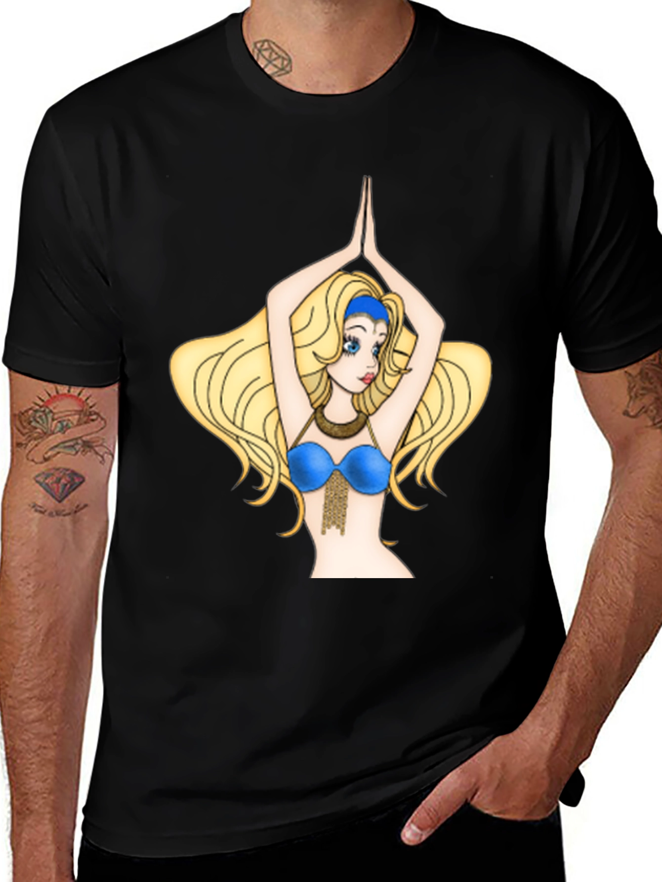 Variant 5 of Cartoon Belly Dancer Graphic Tee