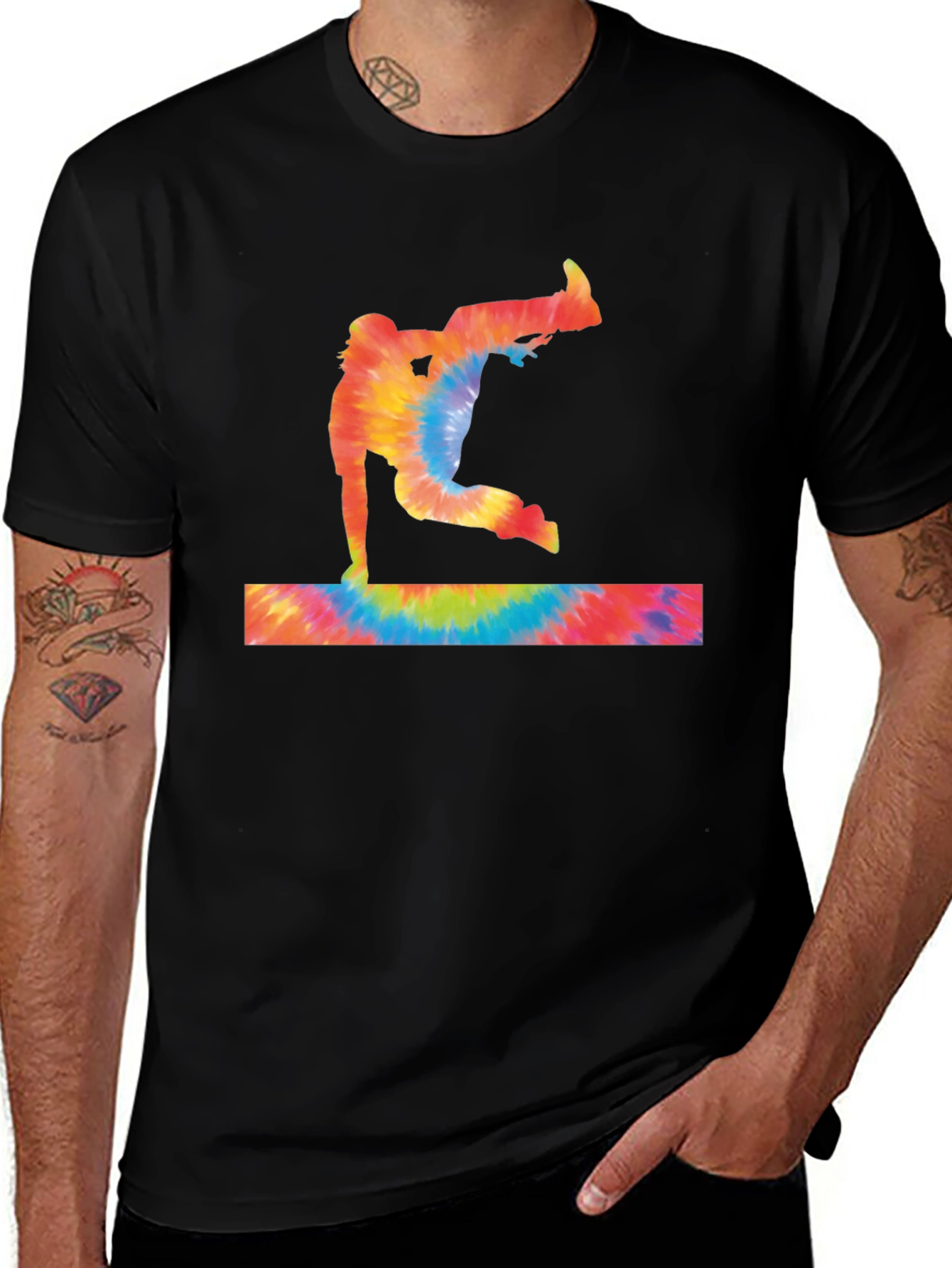 Variant 25 of Tie Dye Parkour T-Shirt