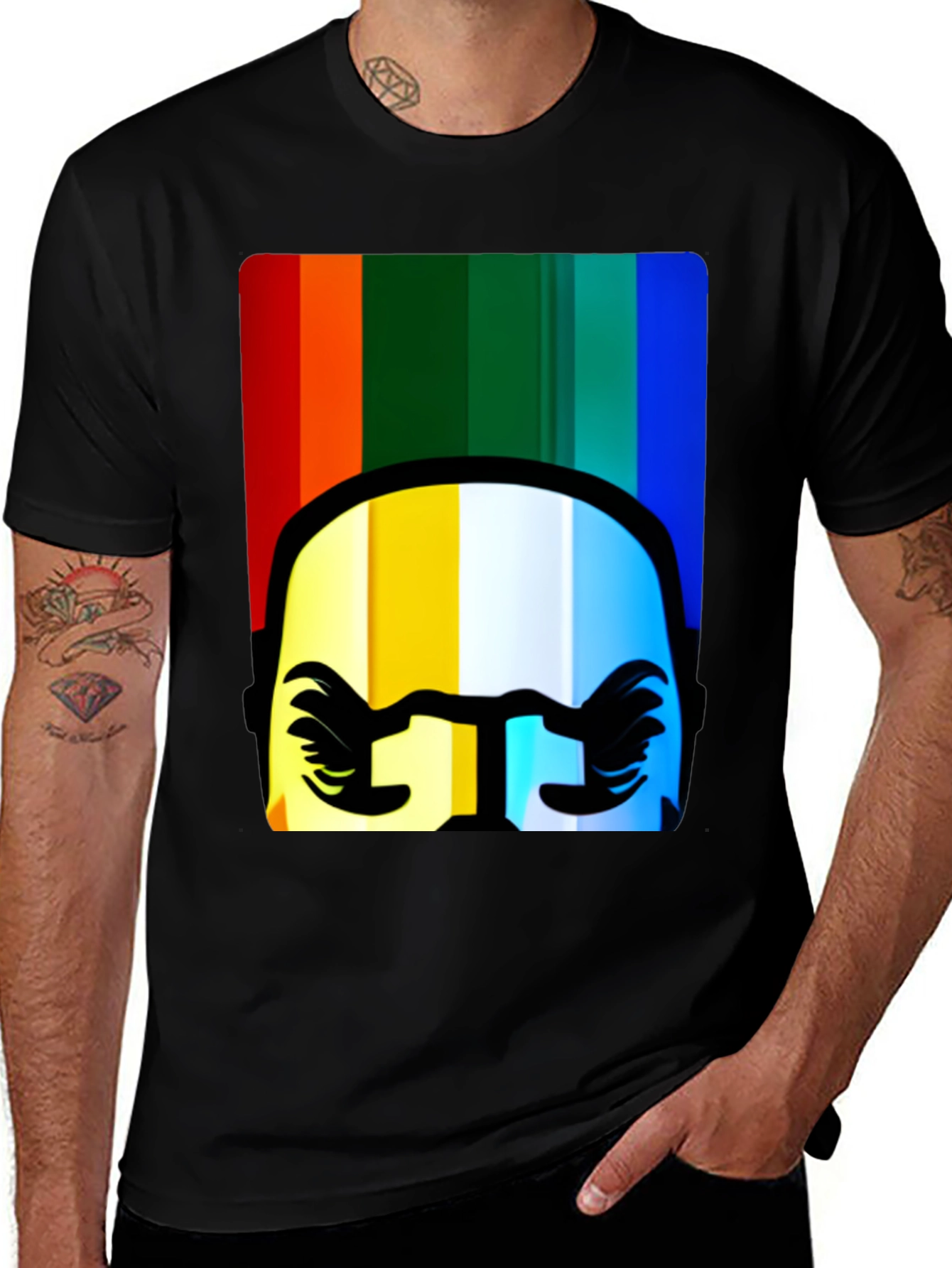 Variant 16 of Rainbow Rider T-Shirt - Unique Graphic Tee