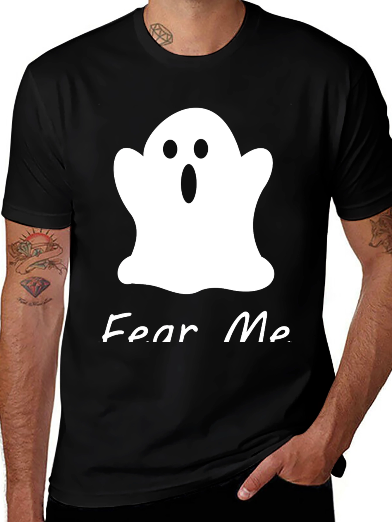 Variant 20 of Spooky Season Ghost Tee - Fear Me Halloween Shirt