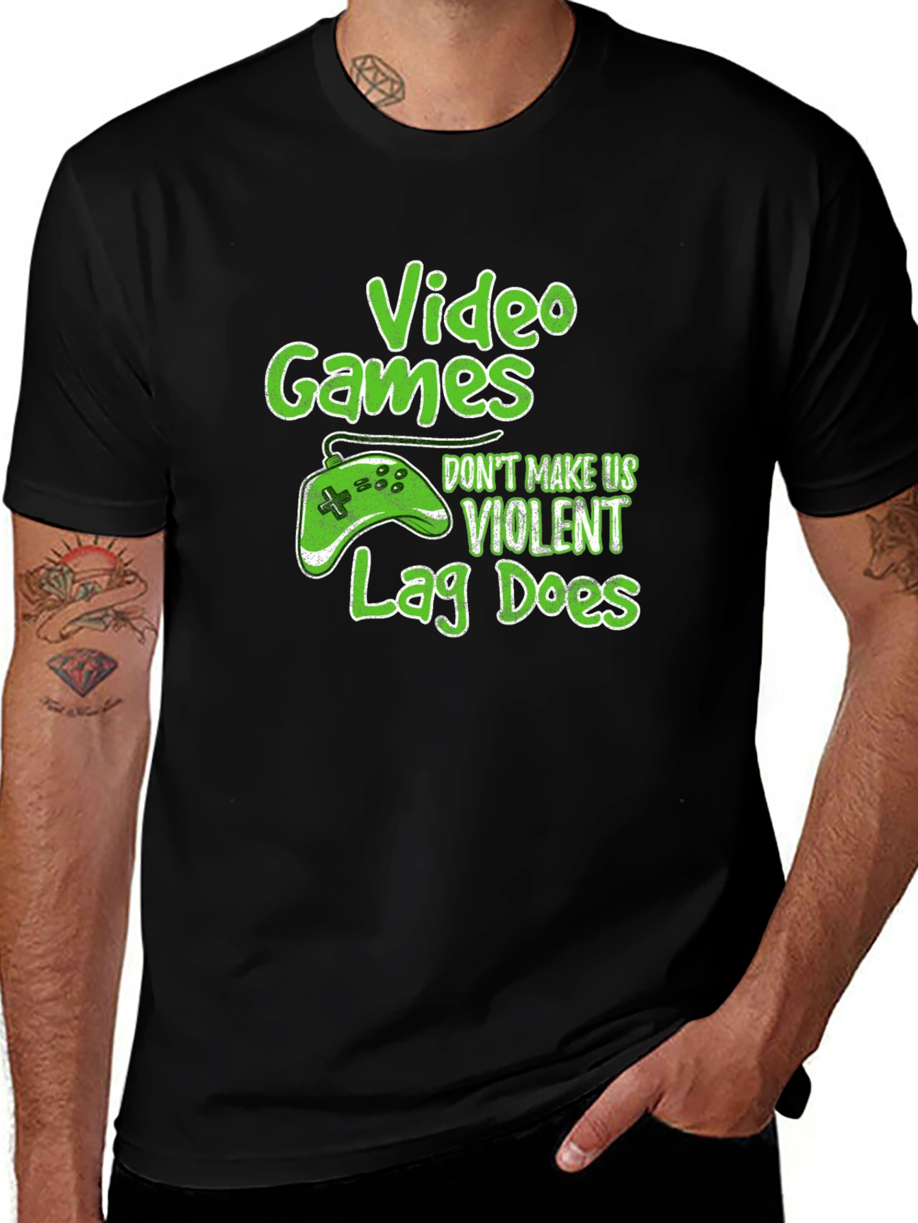Variant 14 of Video Games Lag Does T-Shirt