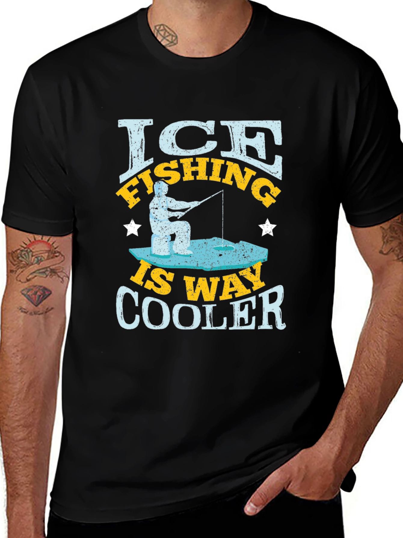 Variant 18 of Ice Fishing is Way Cooler T-Shirt