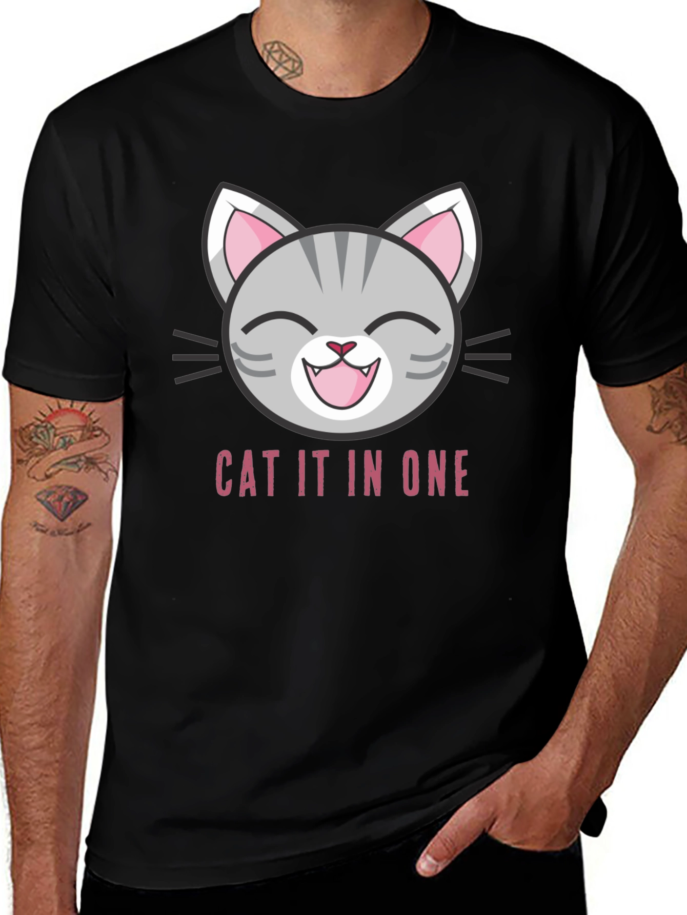 Funny Cat It In One T-Shirt