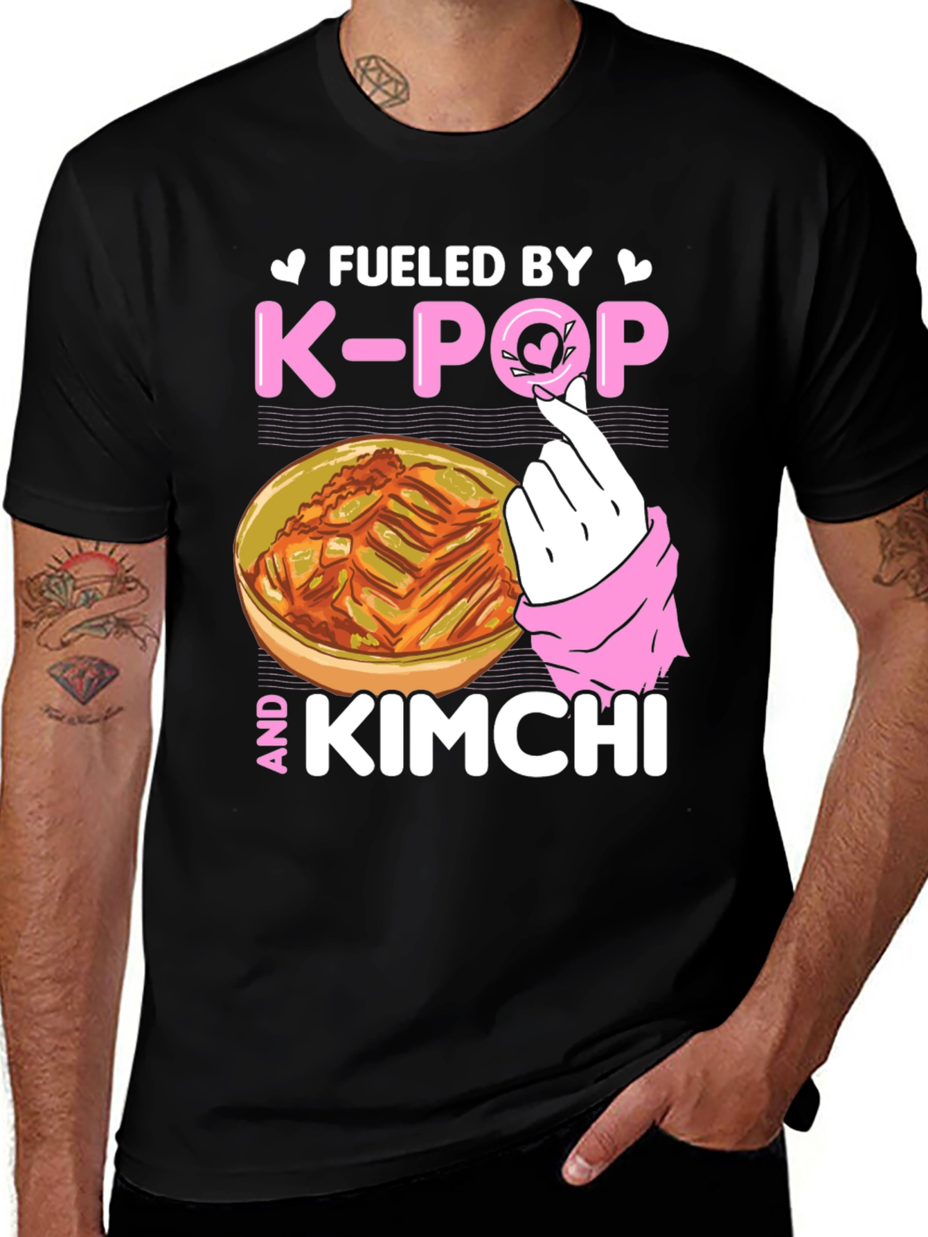 Variant 30 of Fueled by K-POP and Kimchi T-Shirt