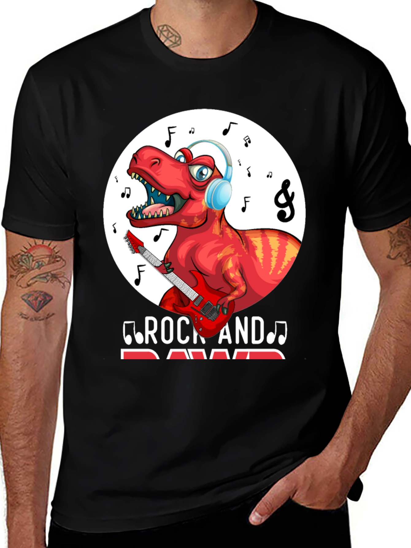 Variant 12 of Dinosaur Rock and Rawr Graphic T-Shirt