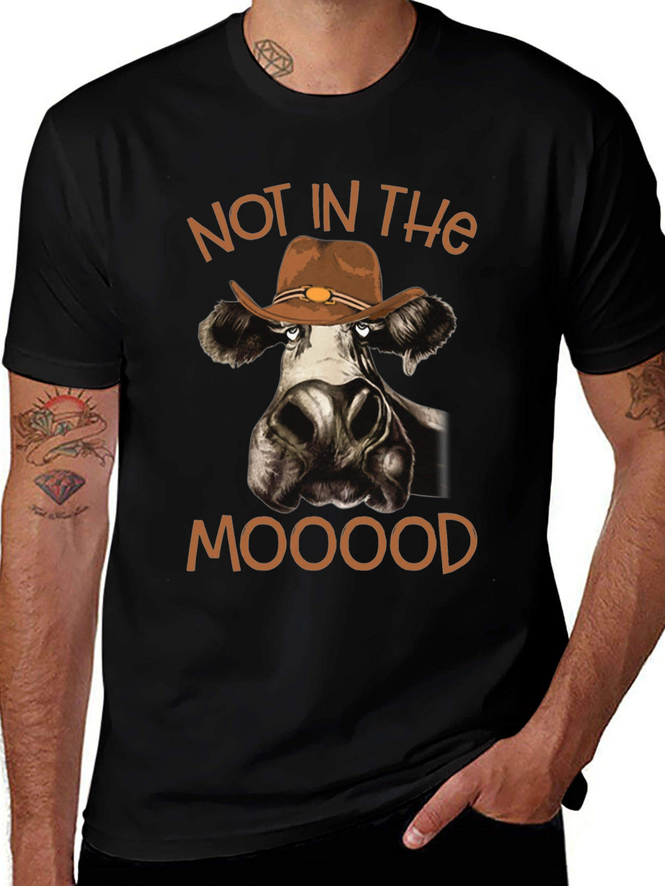Variant 25 of Not in the Mooood Cow T-Shirt
