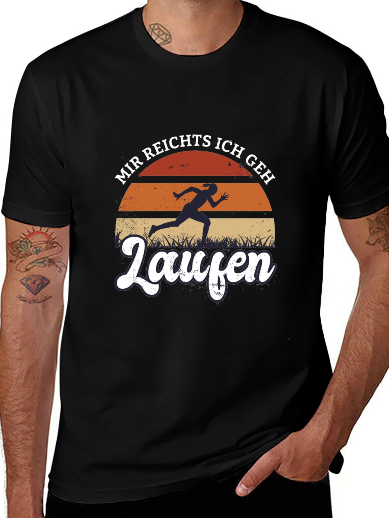 Variant 17 of Mir Reichts Ich Geh Laufen Graphic T-Shirt