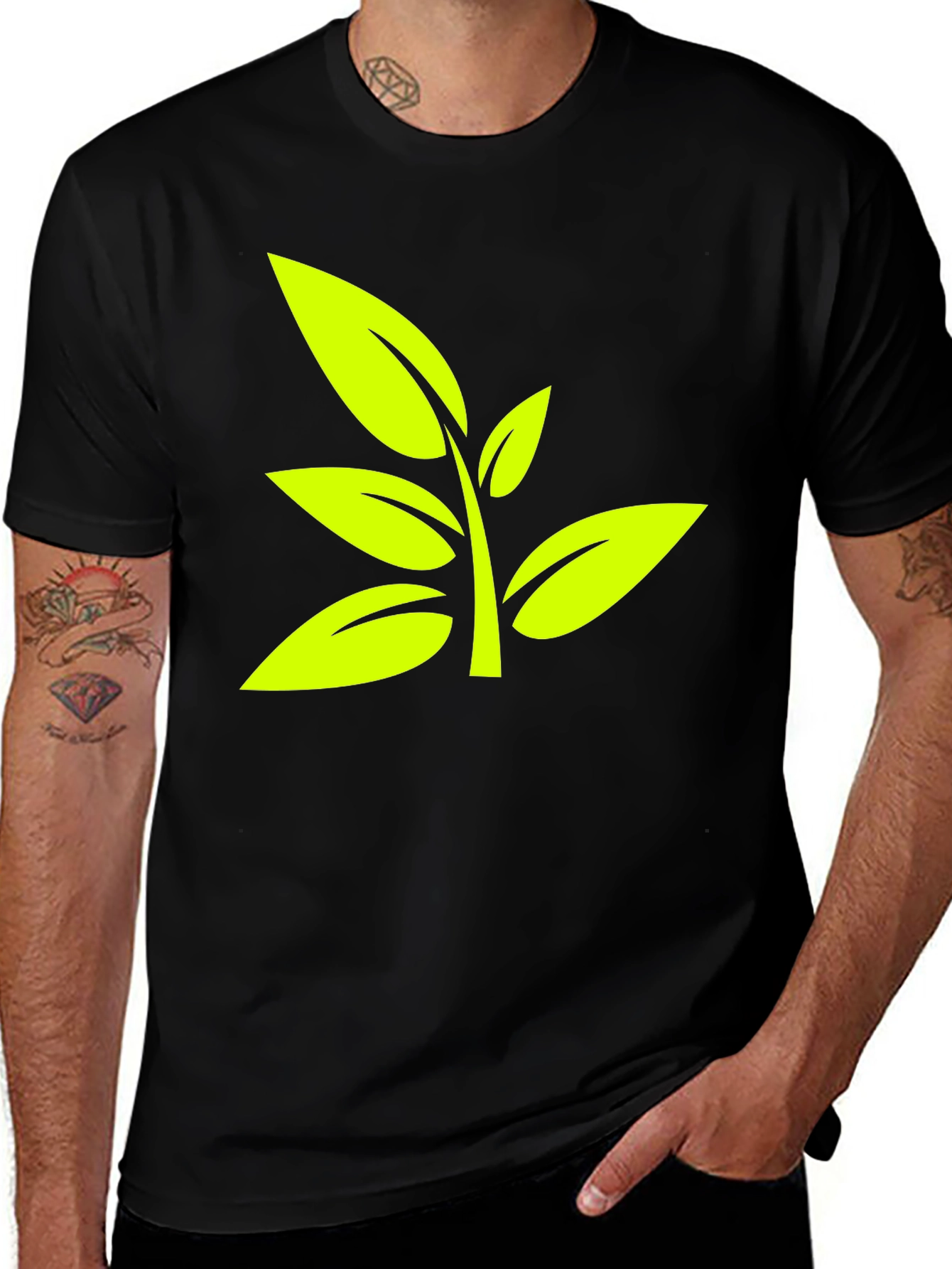 Variant 12 of Nature Graphic Black T-Shirt
