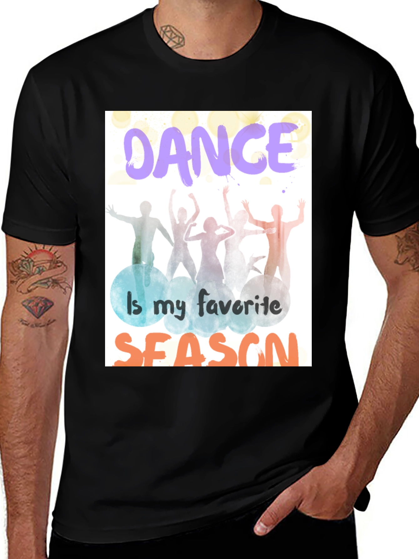 Variant 19 of Dance is My Favorite Season Black T-Shirt
