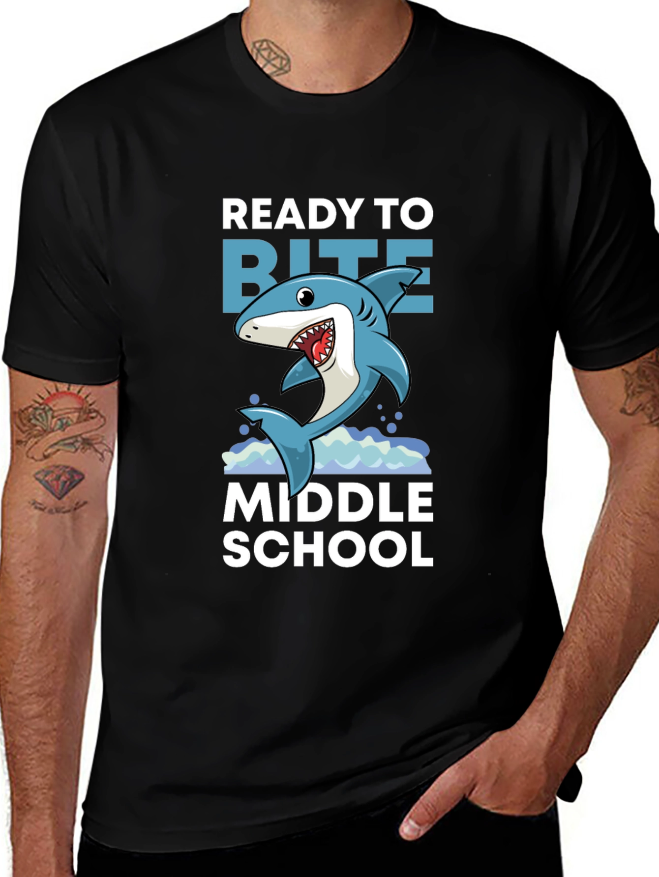 Ready to Bite Middle School Shark T-Shirt