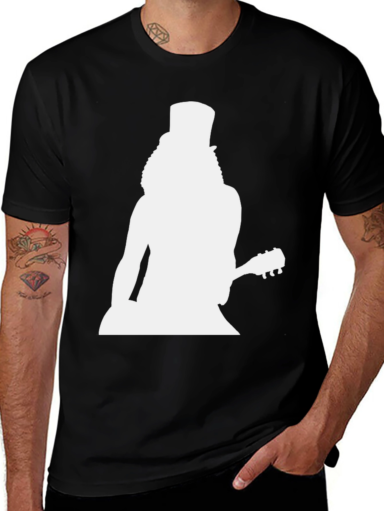 Variant 11 of Slash Silhouette T-Shirt - Rock Guitar Legend Tee