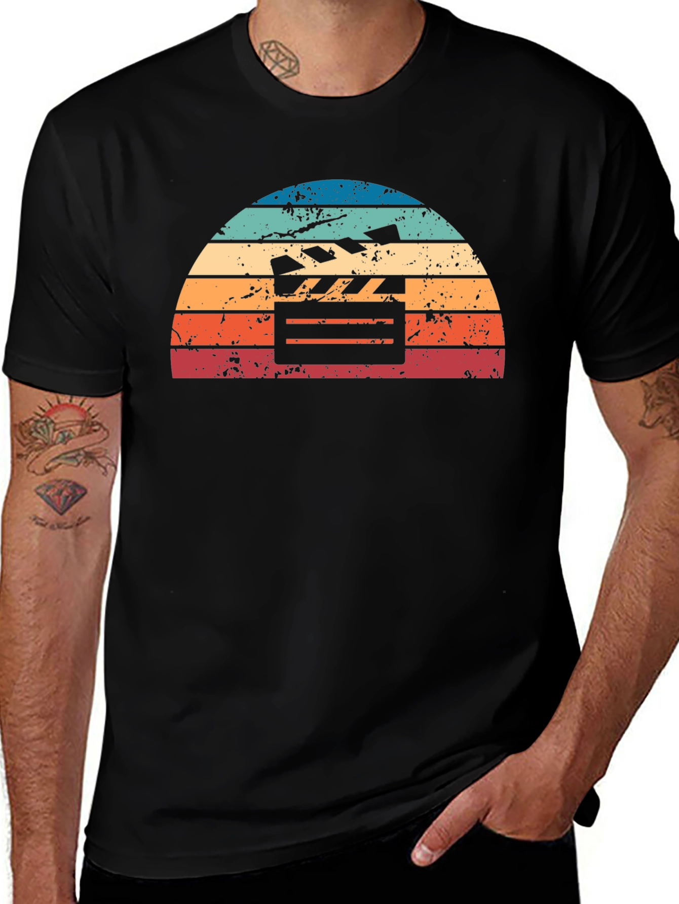 Variant 26 of Retro Film Slate Graphic T-Shirt