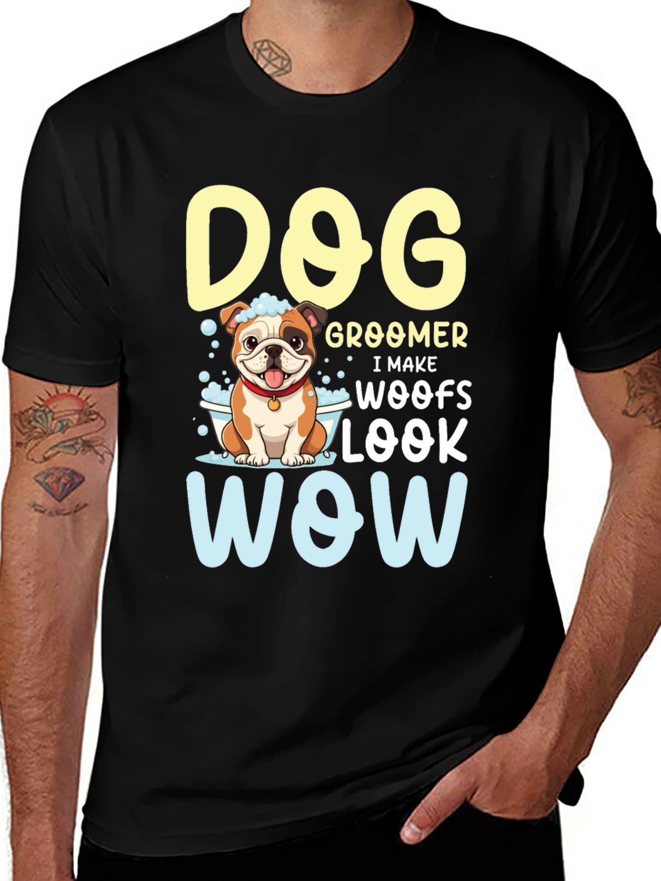 Variant 5 of Dog Groomer T-Shirt - I Make Woofs Look WOW
