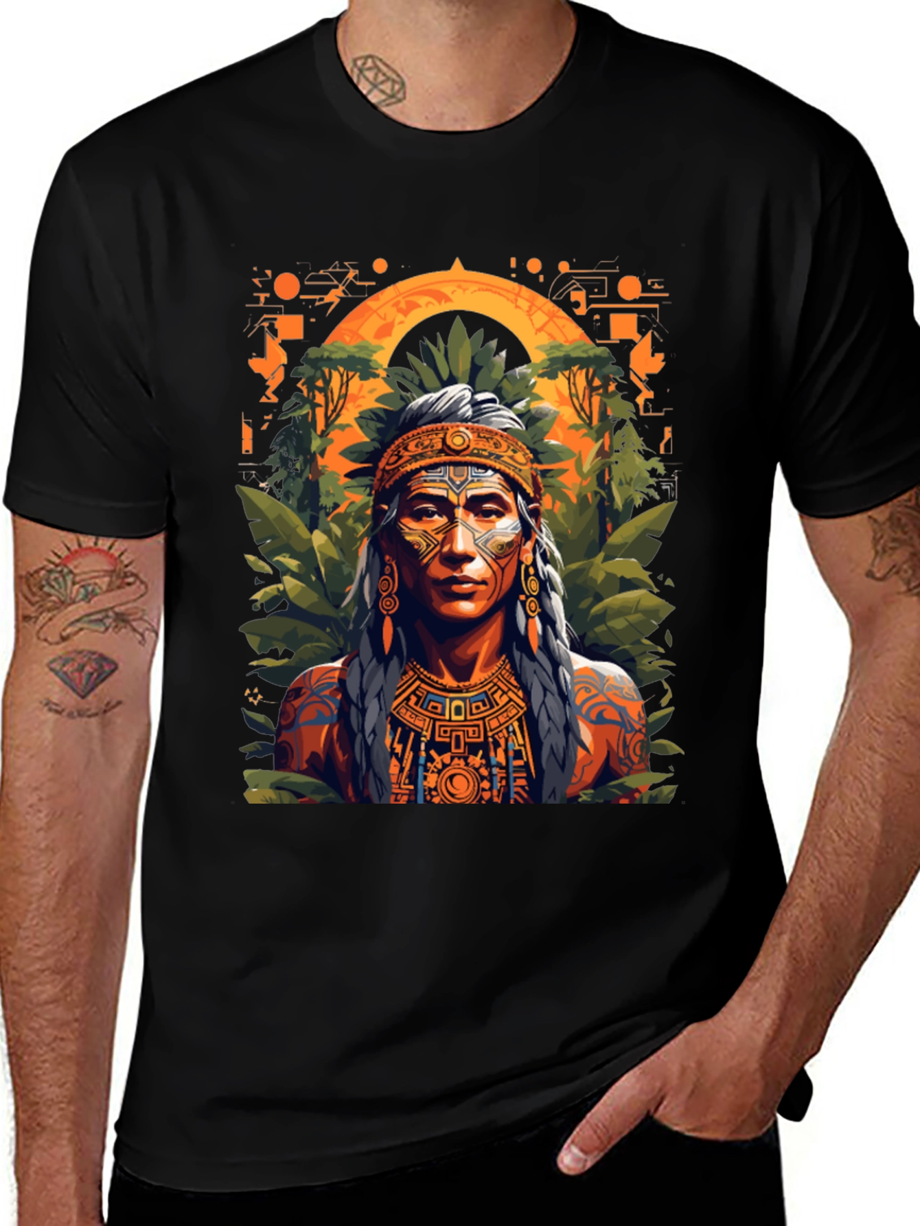 Variant 25 of Tribal Warrior Graphic Tee