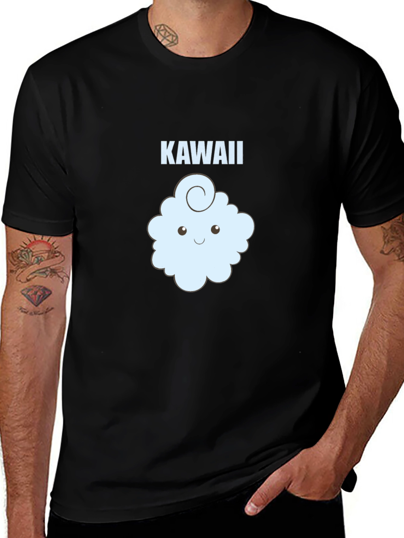 Variant 30 of Kawaii Cloud Graphic Tee - Trendy Casual T-Shirt