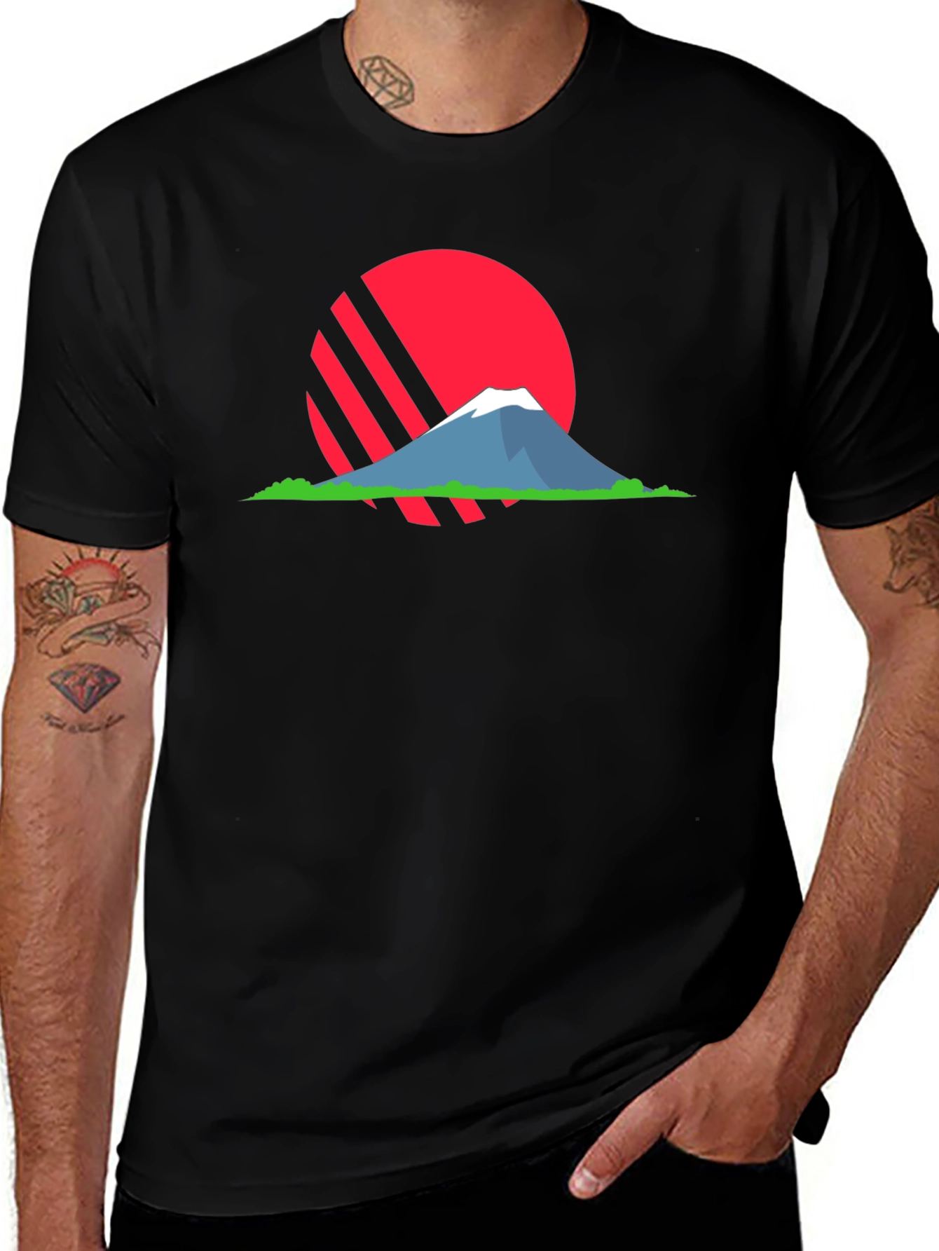 Variant 27 of Sunset Mountain Graphic T-Shirt