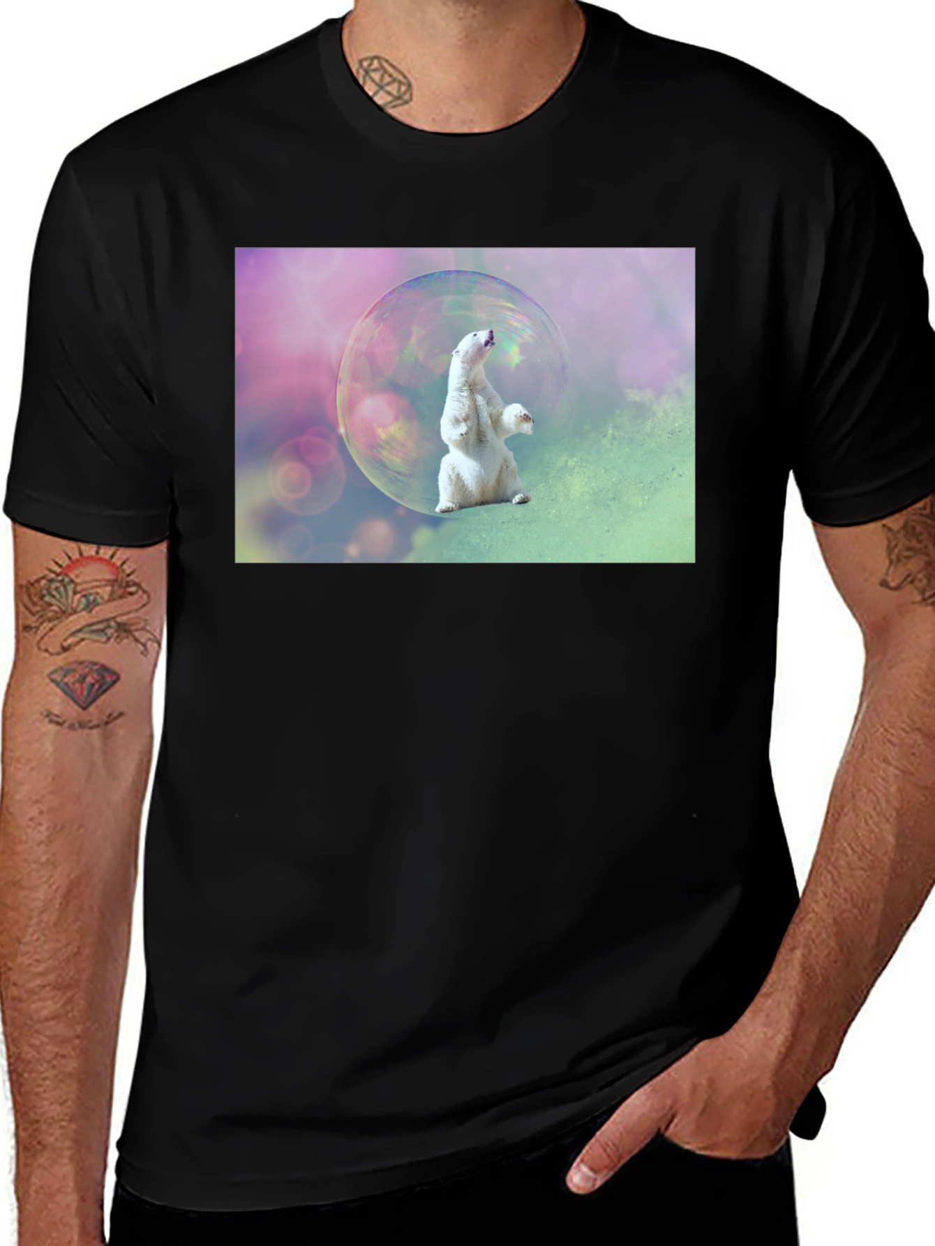 Variant 25 of Polar Bear Bubble T-Shirt
