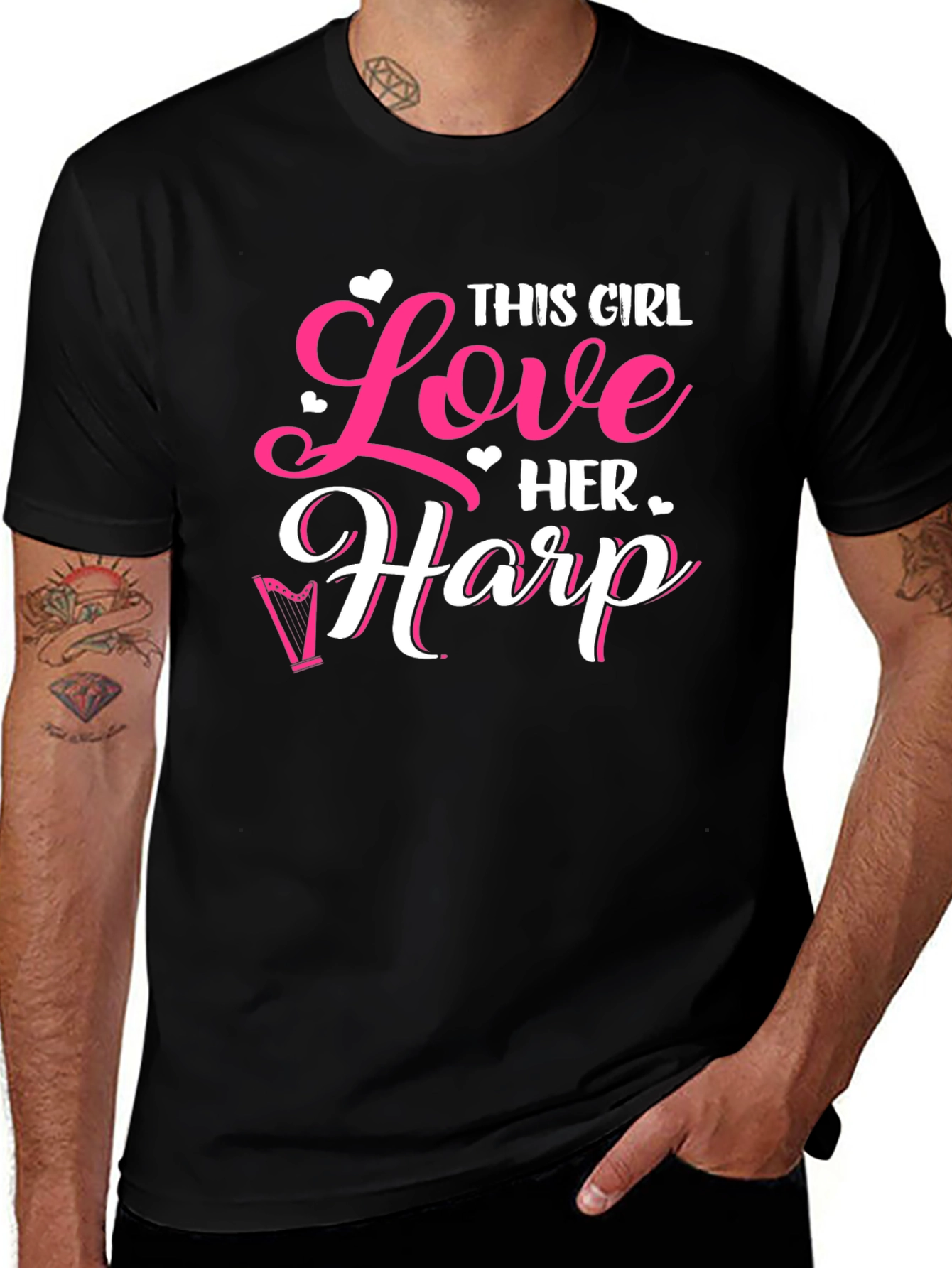 Variant 26 of This Girl Loves Her Harp T-Shirt