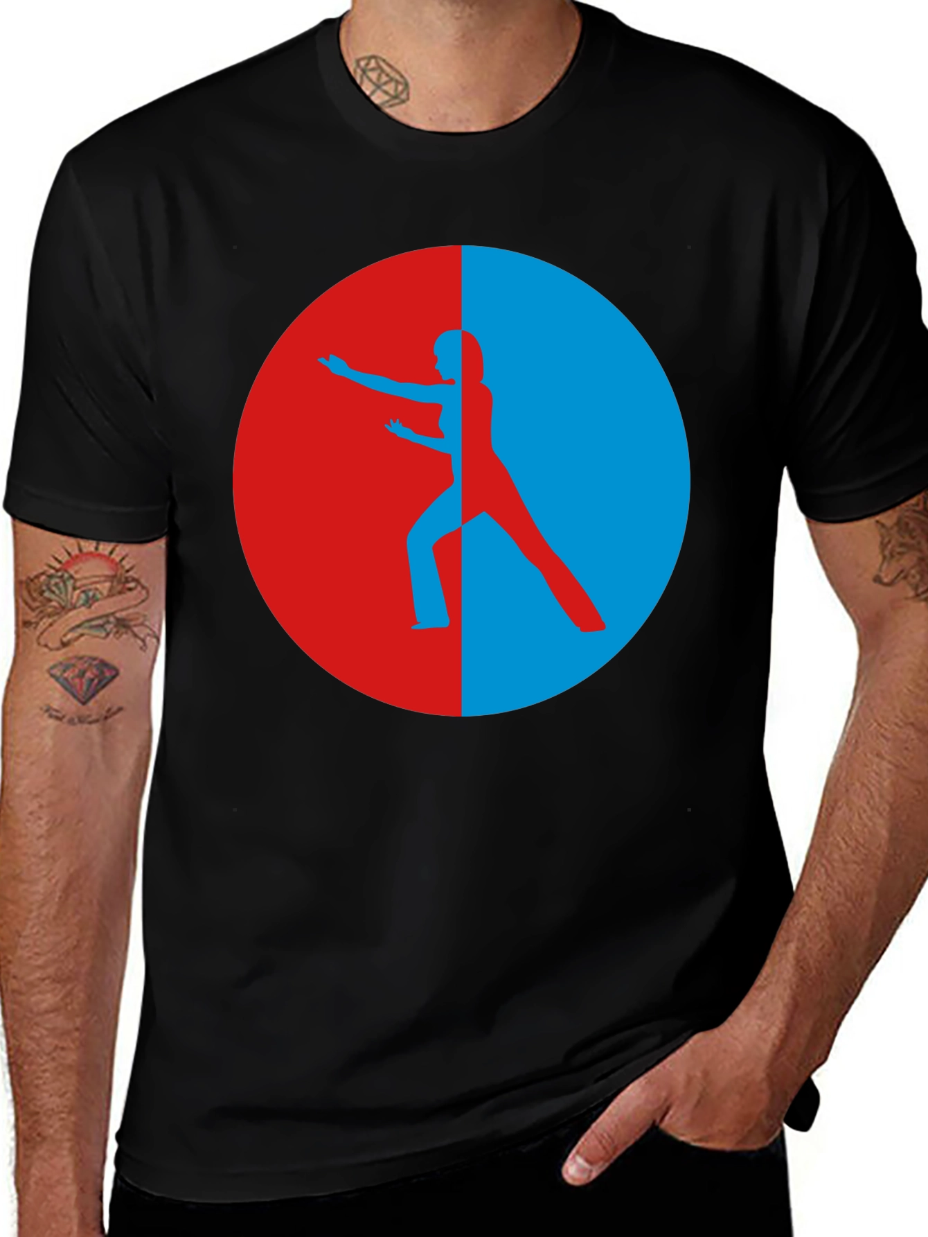 Variant 9 of Martial Arts Silhouette Graphic T-Shirt