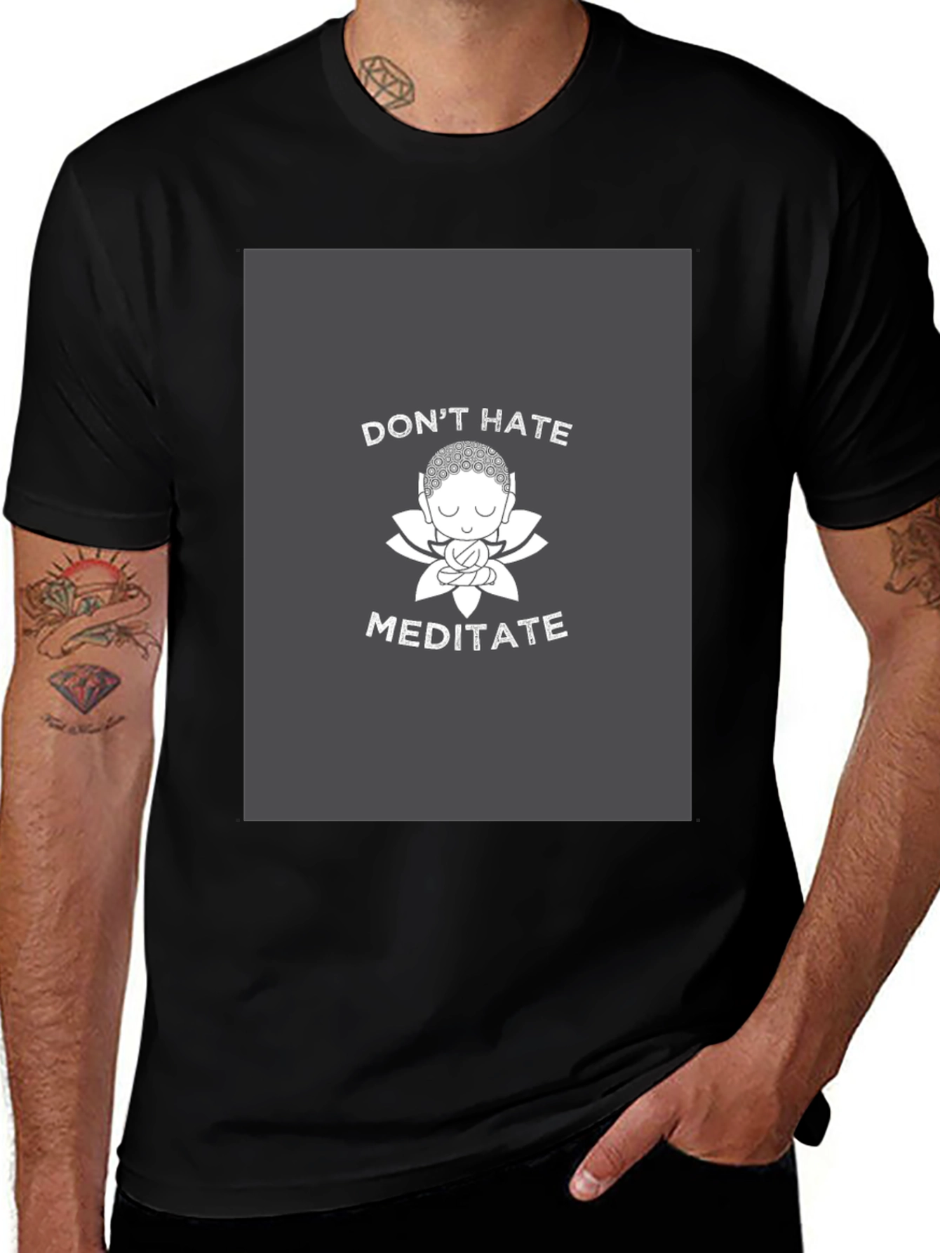 Variant 11 of Don't Hate Meditate Graphic Tee