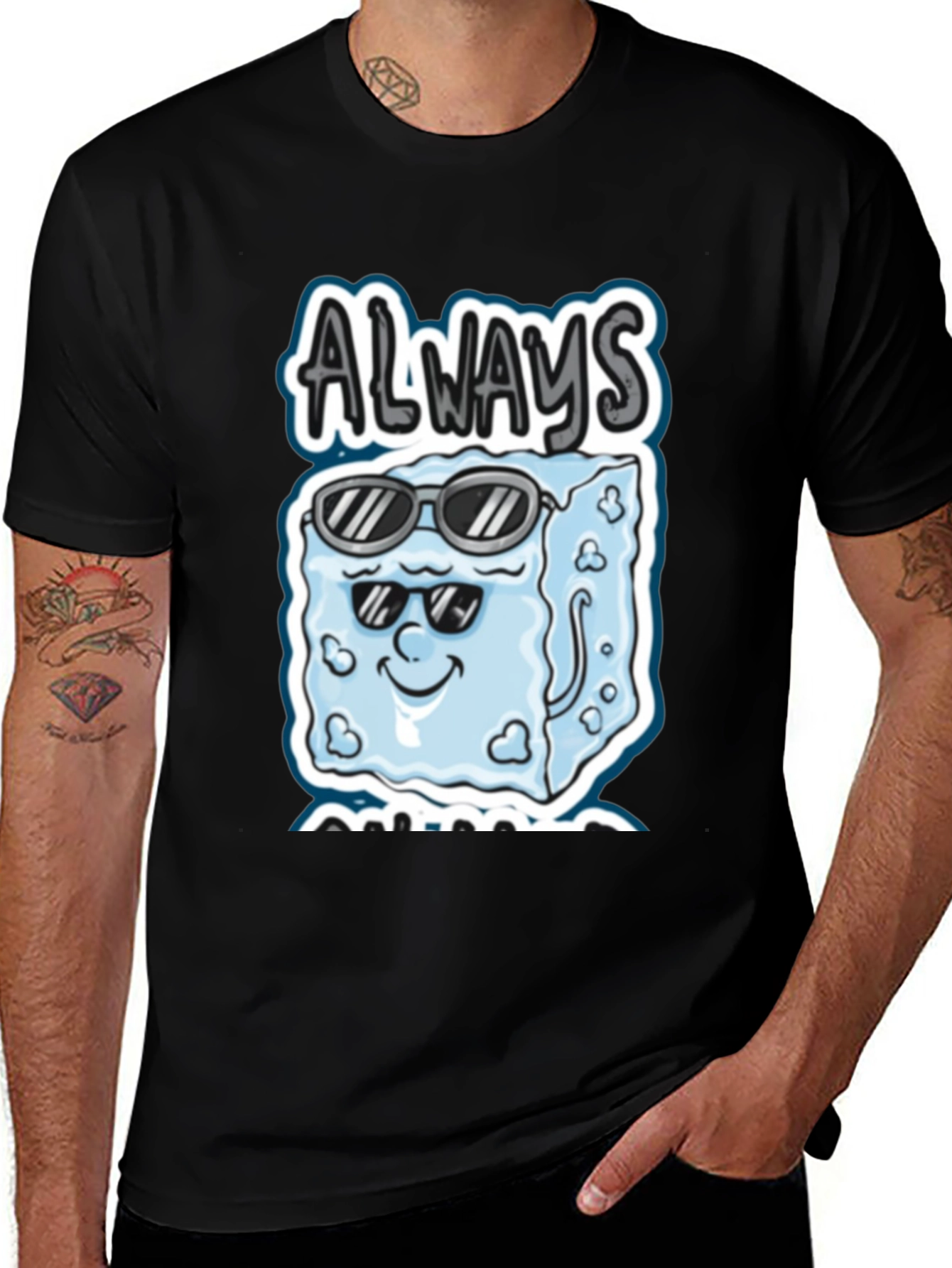Variant 5 of Always Cool Graphic Tee - Ice Cube Sunglasses