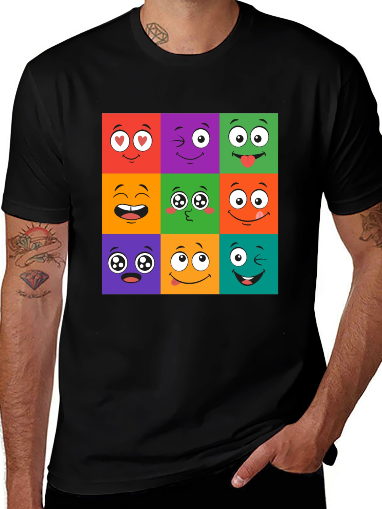 Fun Emoji Faces T-Shirt - Express Yourself!