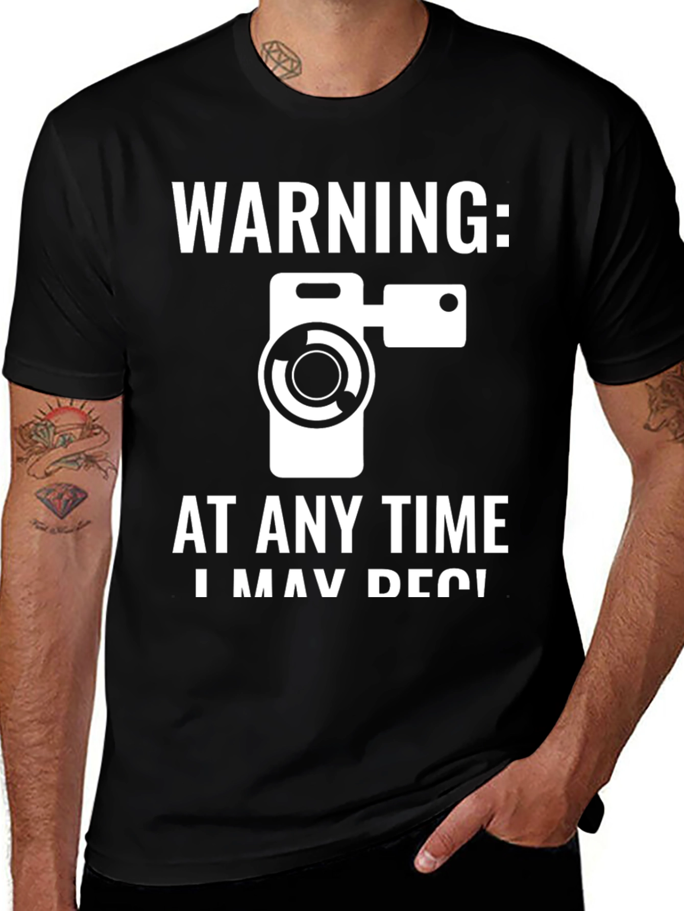 Variant 29 of Warning: I May Record You T-Shirt