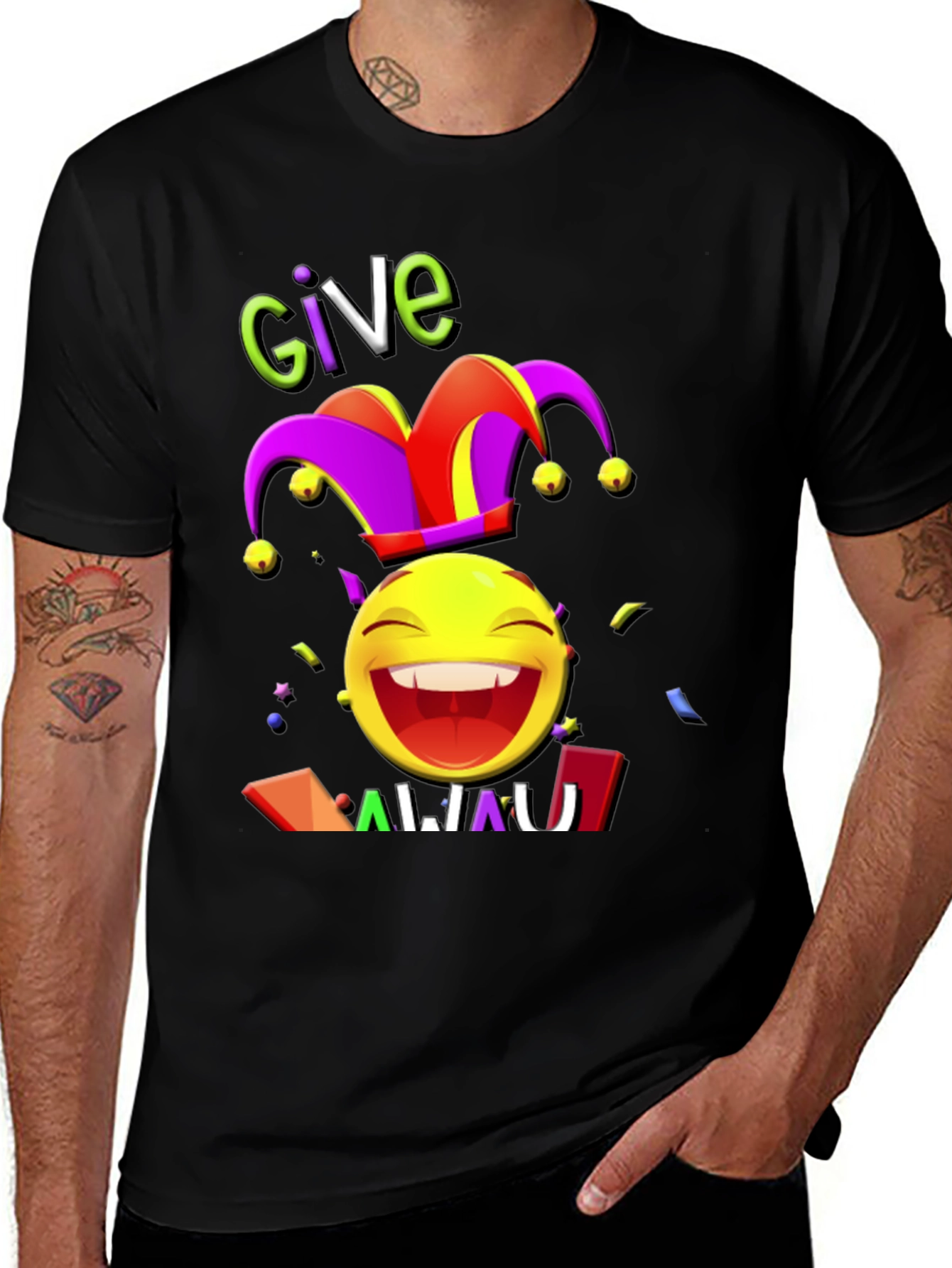 Variant 23 of Give Away Emoji T-Shirt