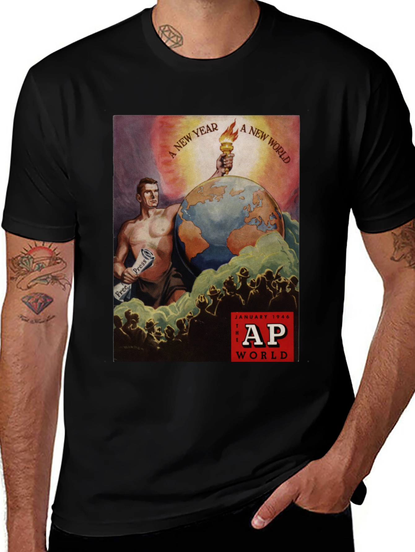 Variant 29 of AP World News T-Shirt - Vintage Style