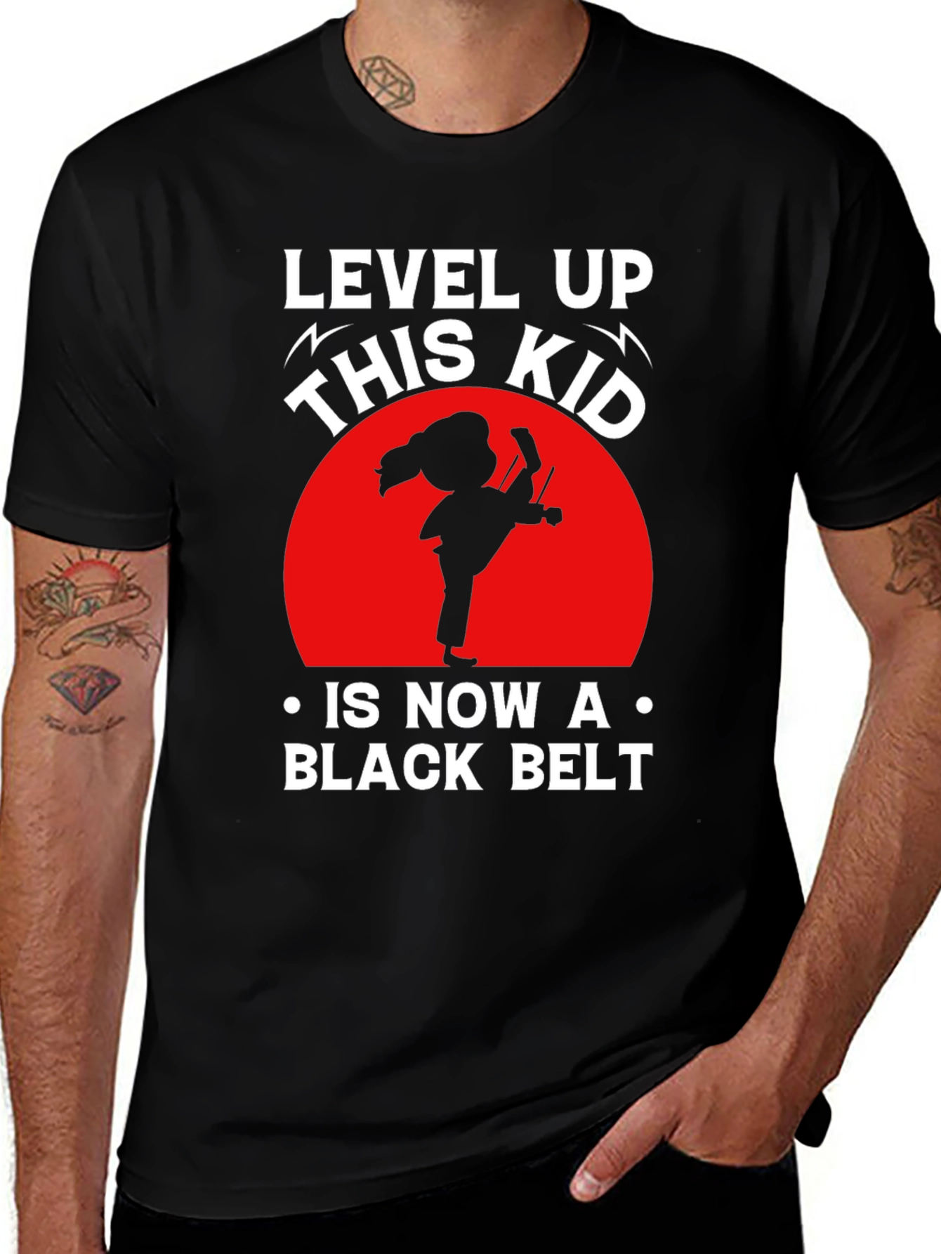 Variant 18 of Level Up Black Belt Karate Kid T-Shirt